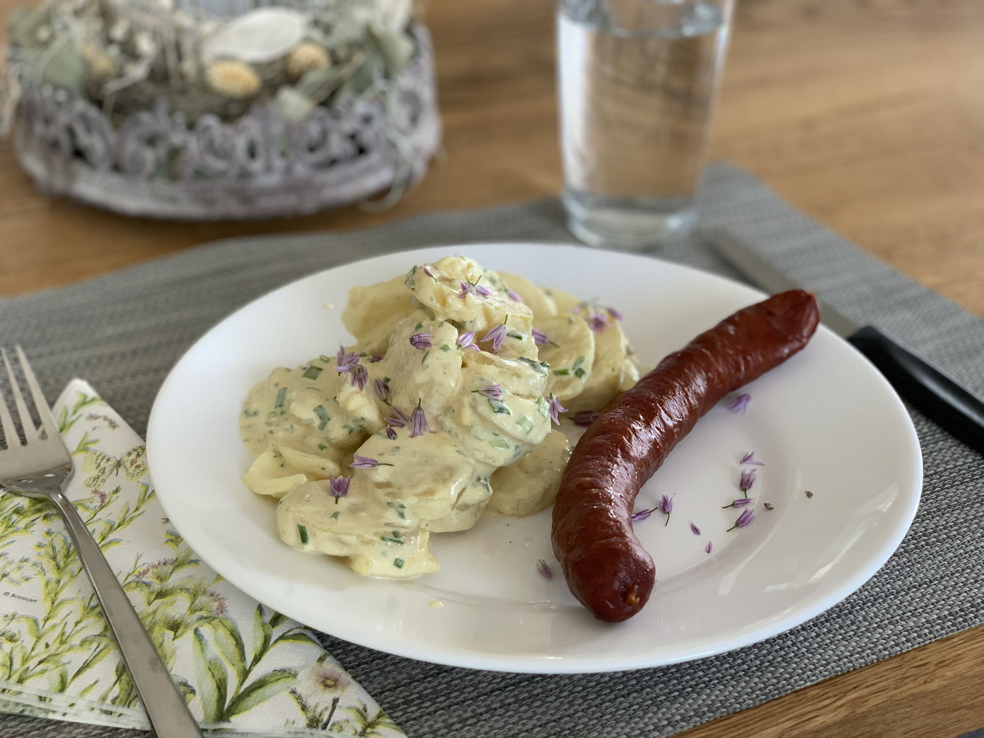 Rauchwurst mit Kartoffelsalat