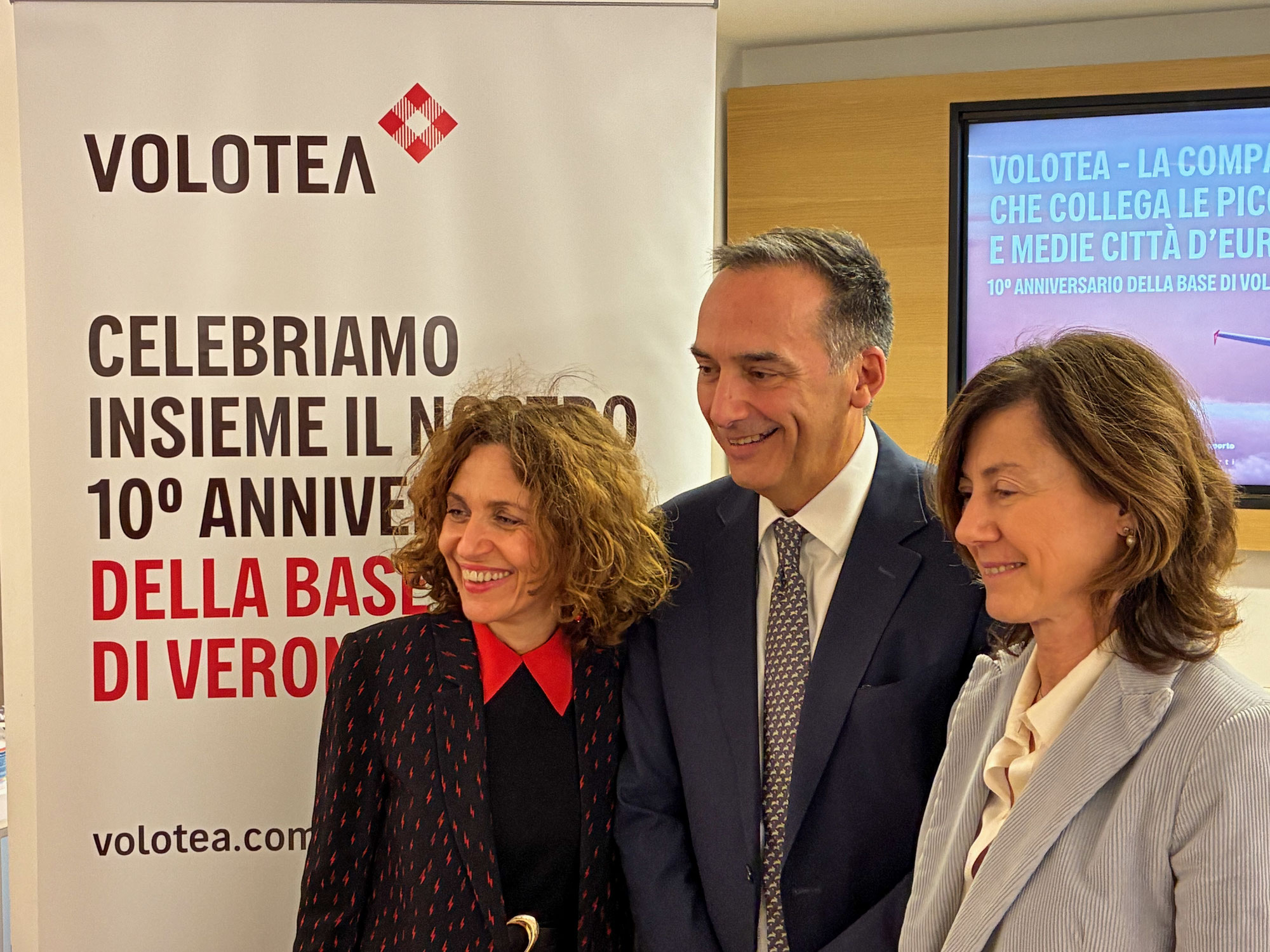 Volotea festeggia i primi dieci anni di base a Verona e apre una nuova rotta