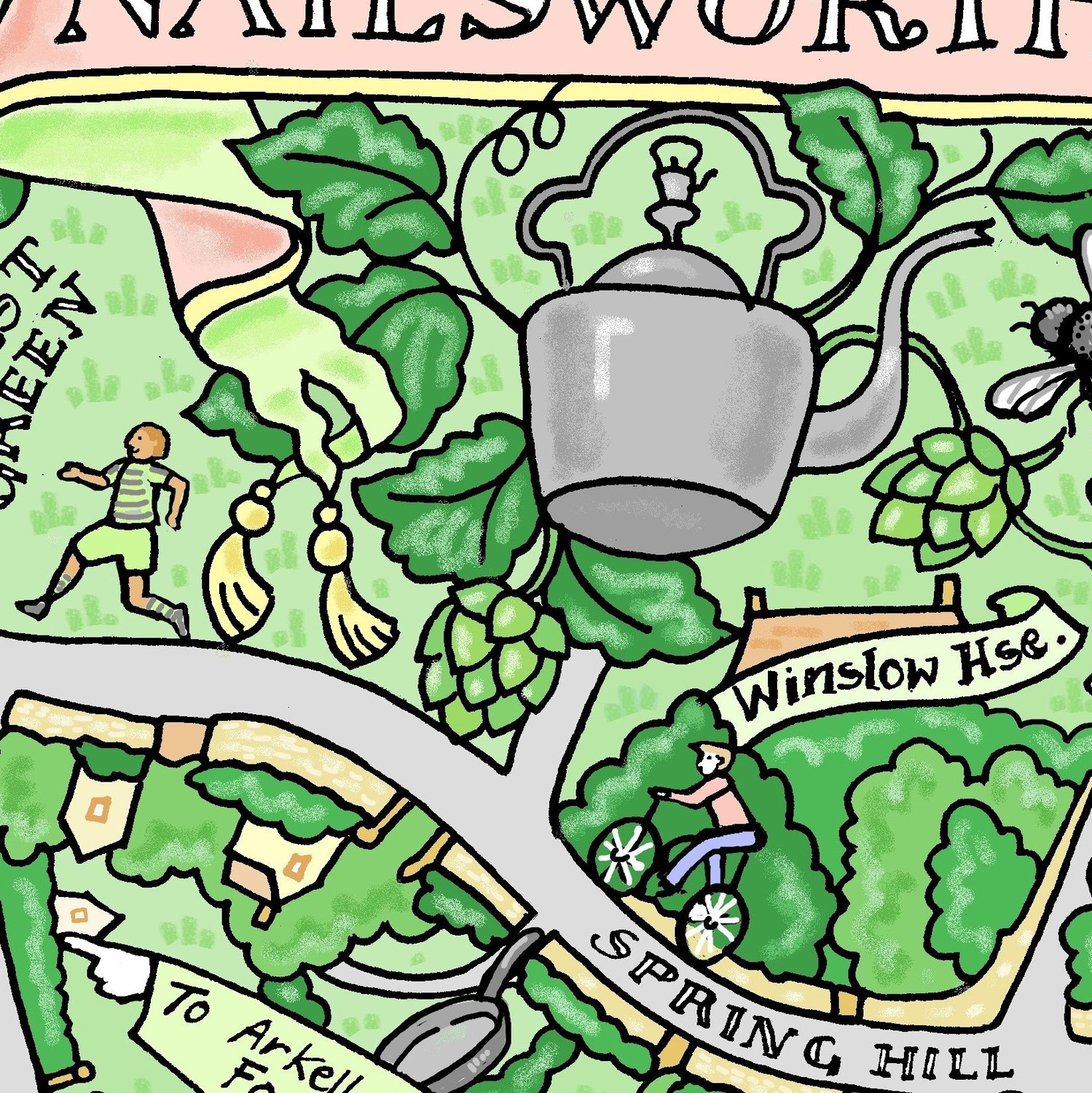 Nailsworth- Illustrated map