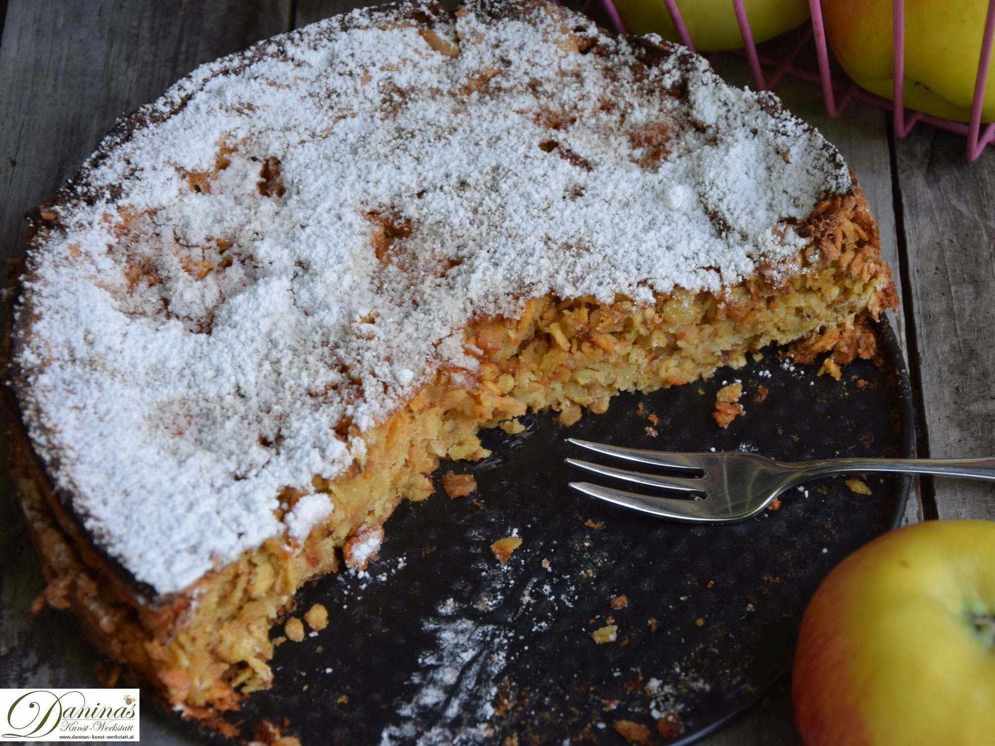 Apfel Haferflocken Kuchen