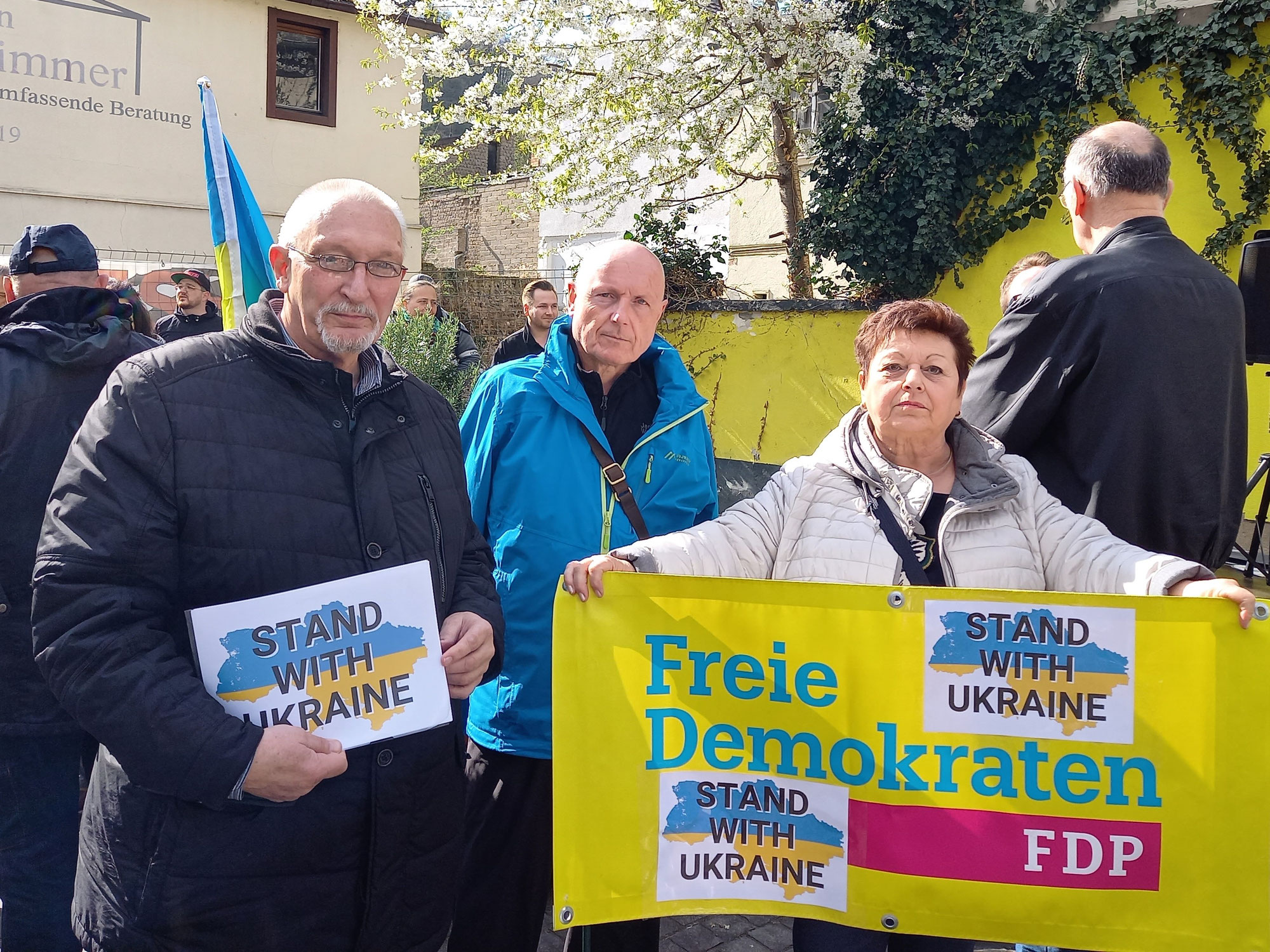 Mahnwache zum Ukraine-Krieg in Bad Breisig