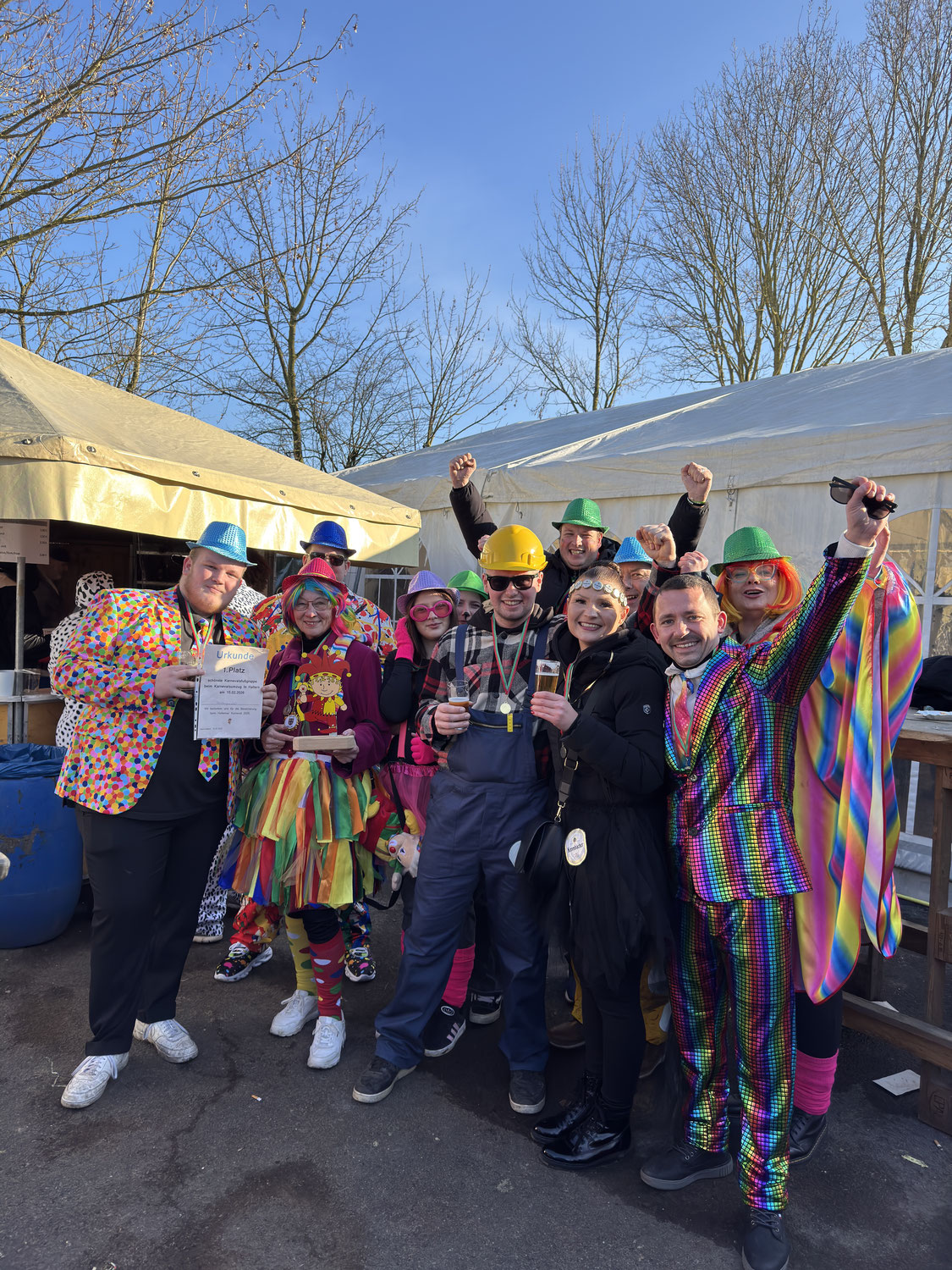 Erfolgreiche Premiere der Schützengemeinschaft beim Karnevalsumzug in Haltern