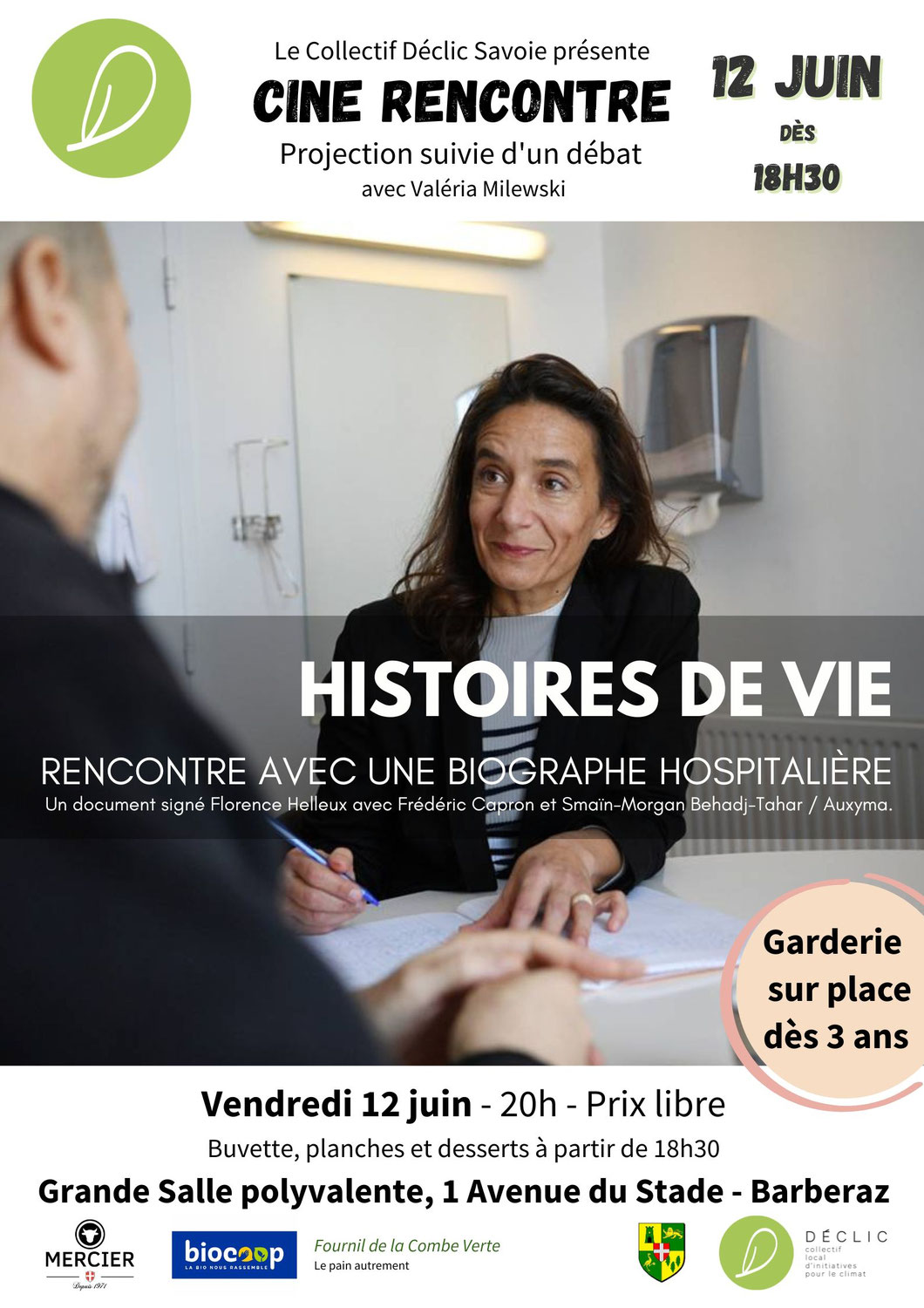 Ciné rencontre à Barberaz : Rencontre avec une biographe hospitalière