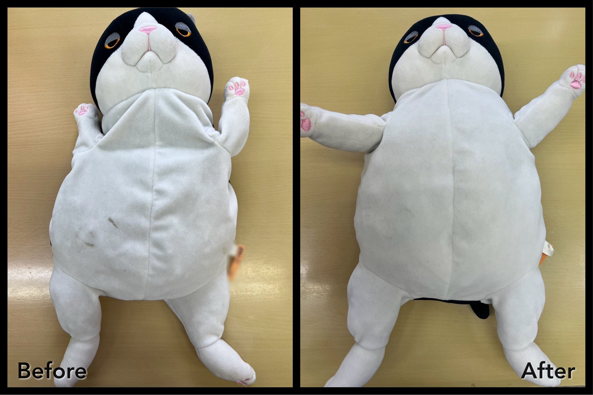 もちねこ、もちかわうそ中綿交換