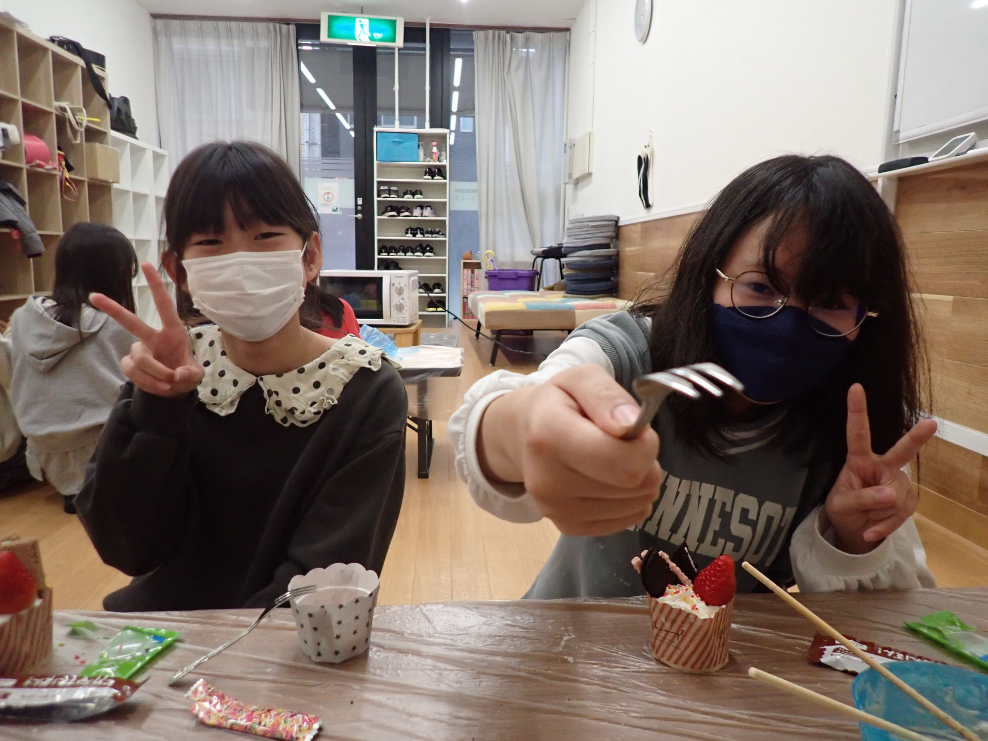 バレンタインケーキ作り（下前）