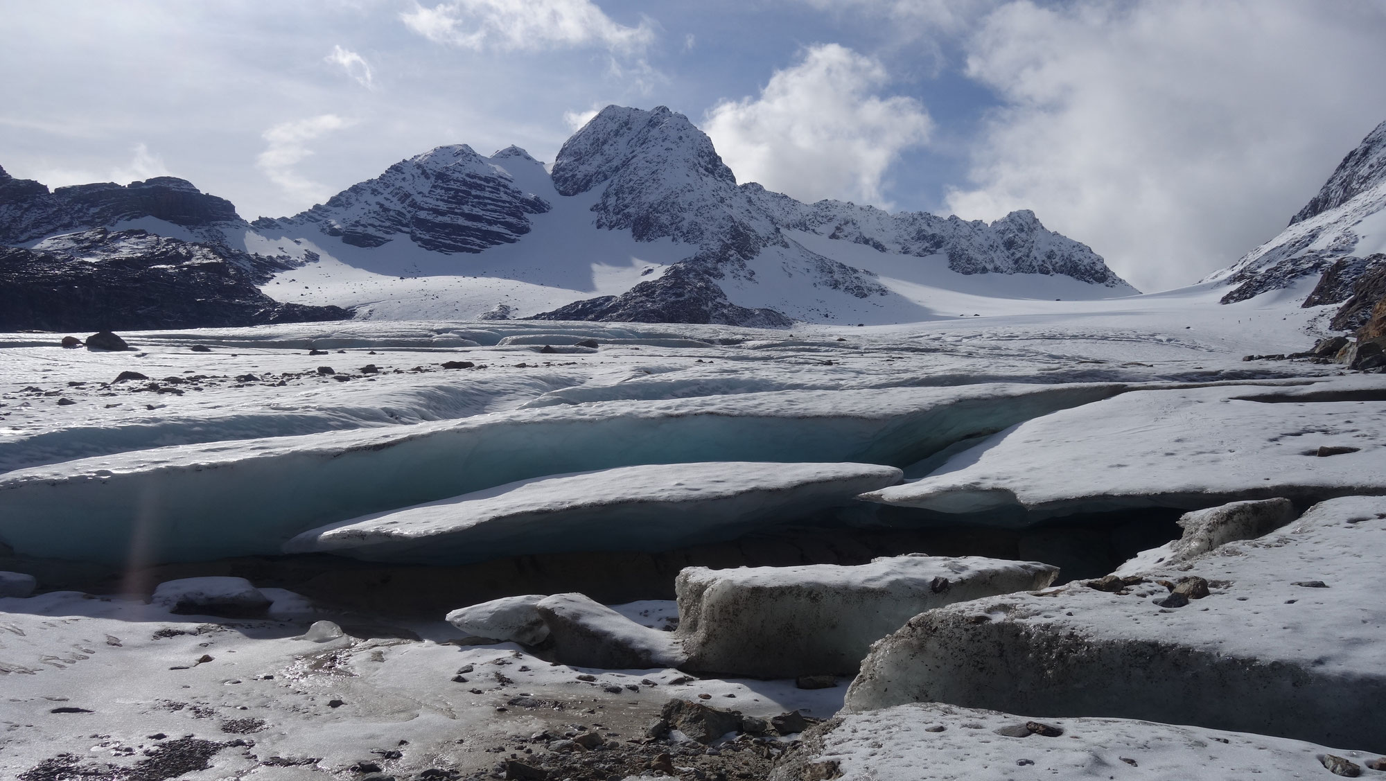 Alpi glaciaire au Pic de l'Etendard