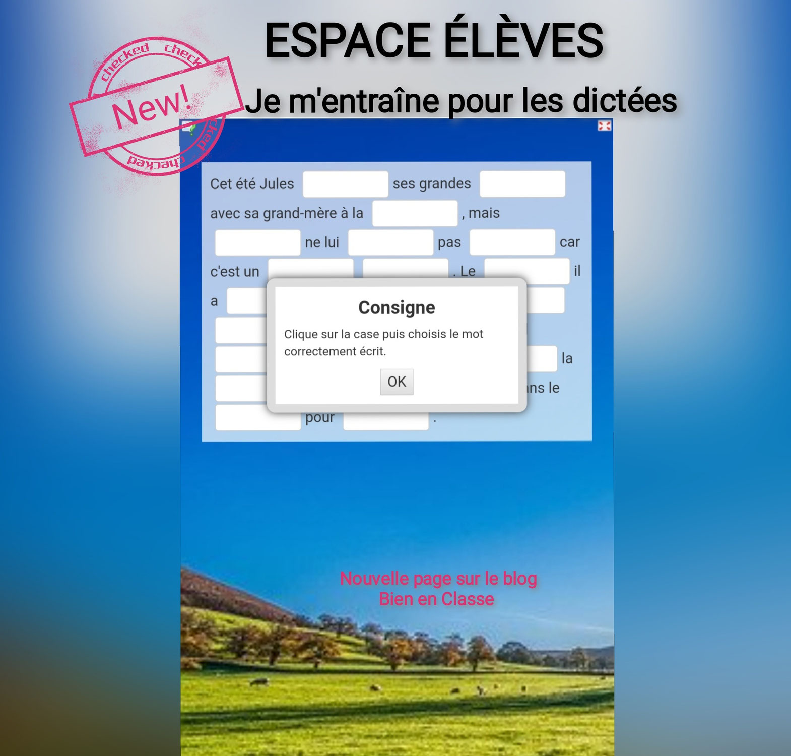 Nouveauté! Espace élèves - Grammaire Picot