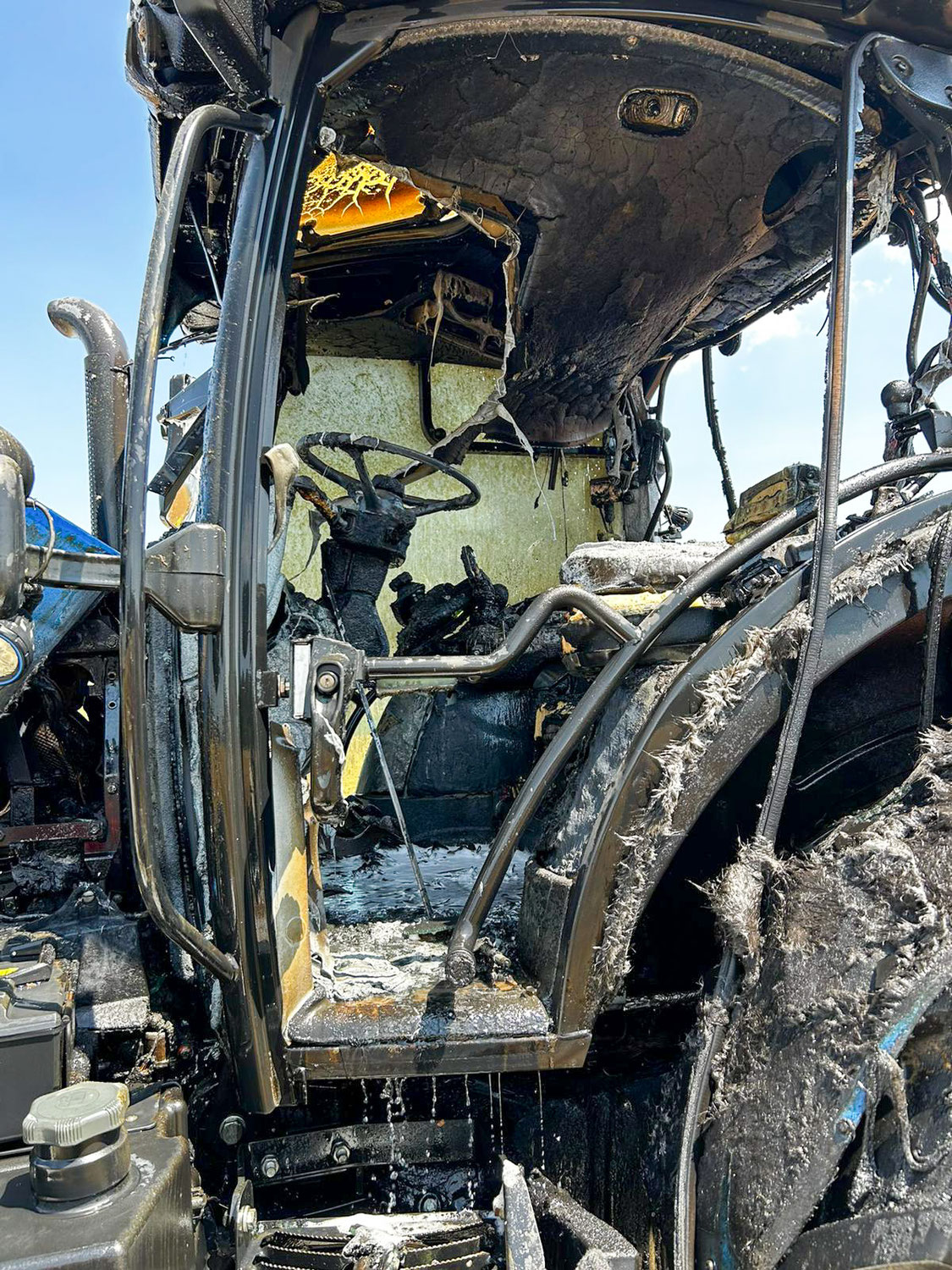 Traktorbrand in Geretsberg