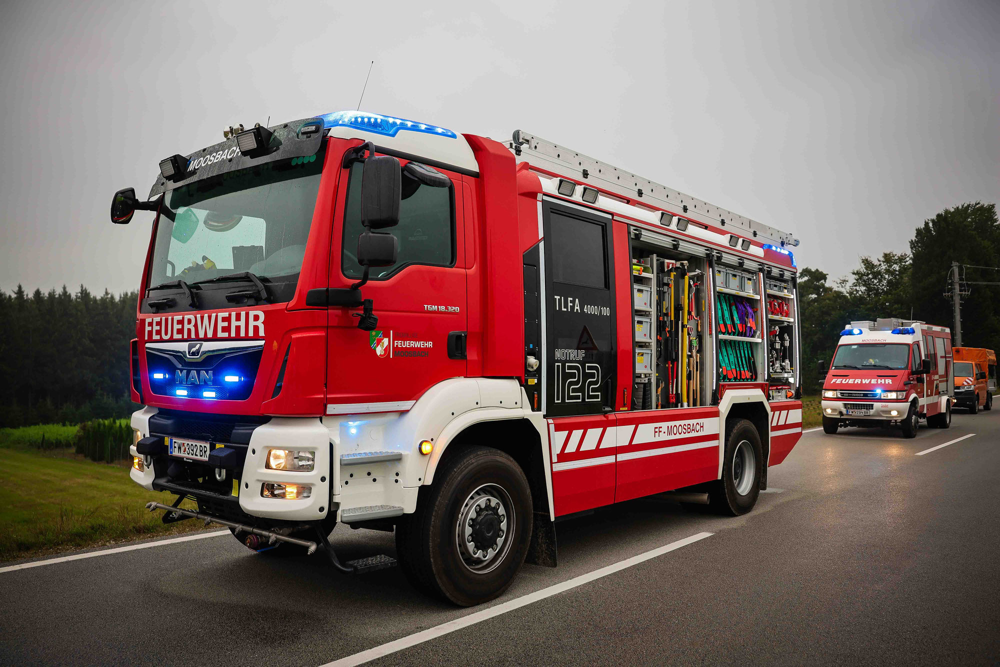 Balkon geriet in Brand