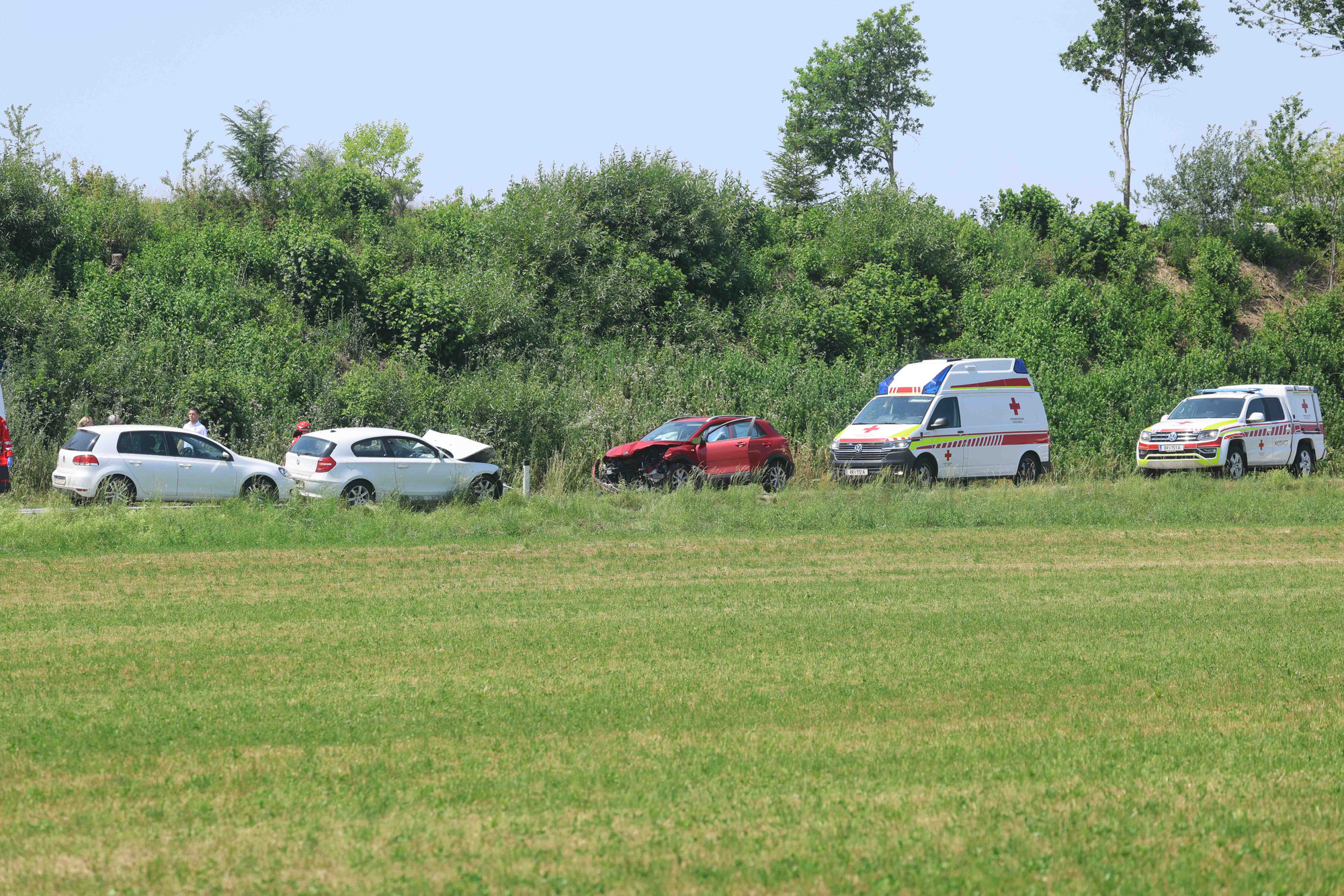 VU mit 3 PKWs in Burgkirchen
