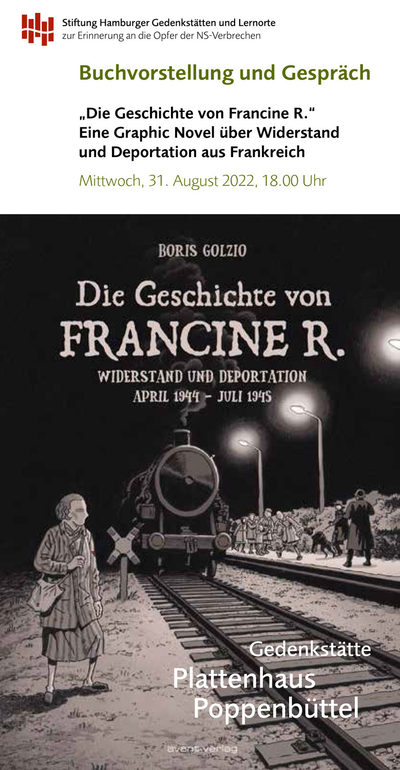 Buchvorstellung: Boris Golzio präsentiert „Francine R.“ am 31.8. im Hamburg