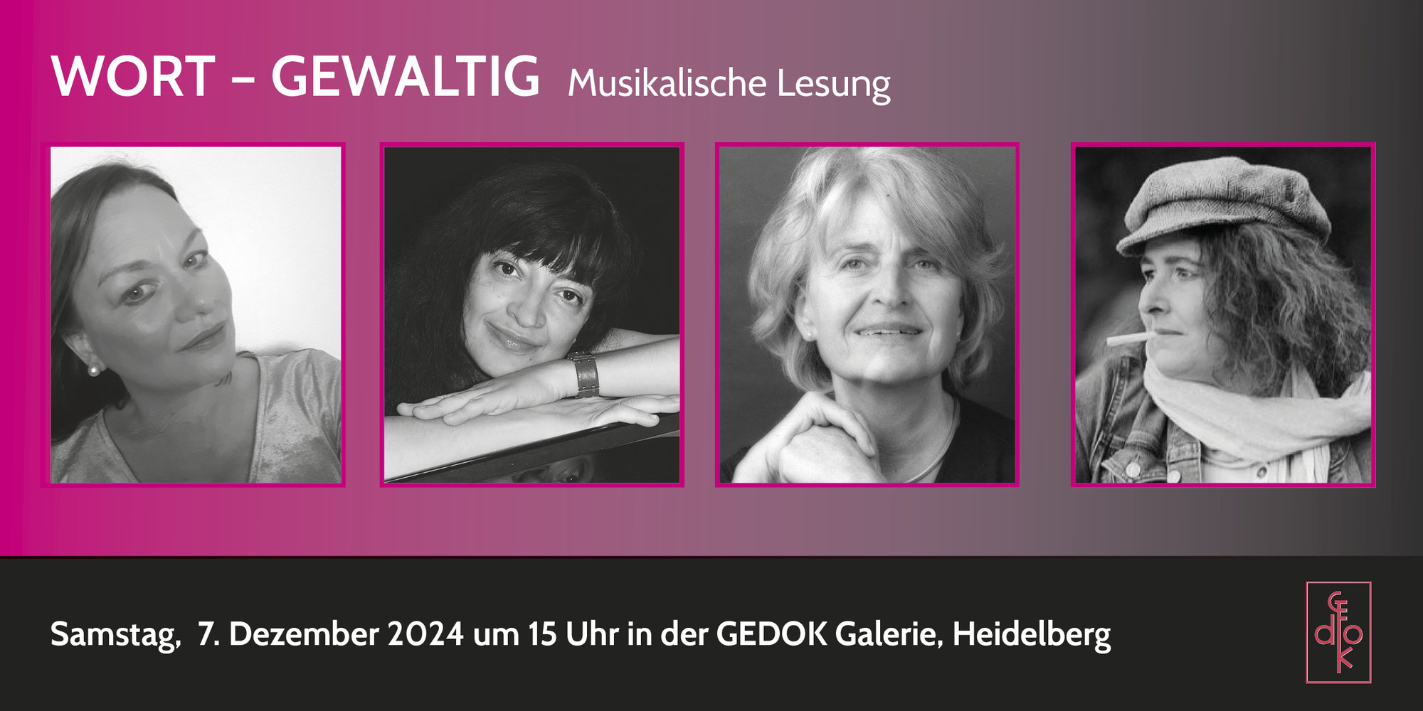 Musikalische Lesung WORT-GEWALTIG