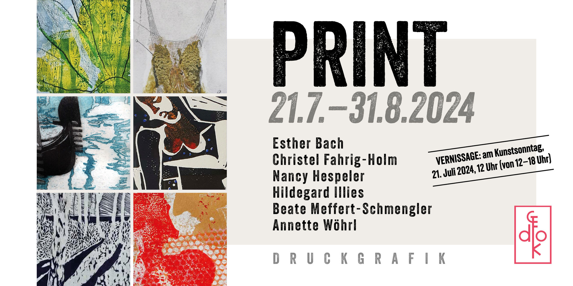 Ausstellung PRINT in der GEDOK Galerie