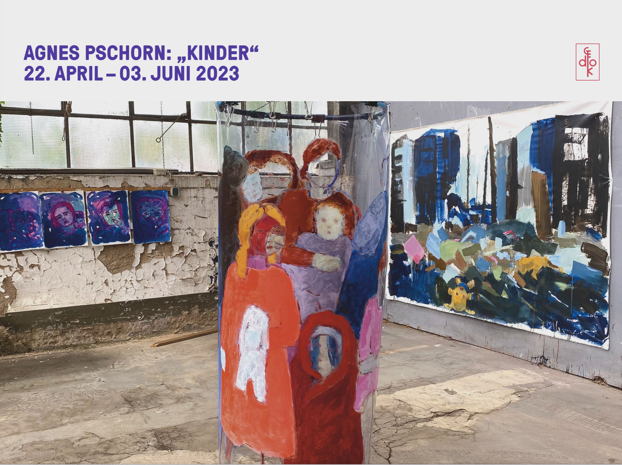 Ausstellung mit Werken von Agnes Poschorn "Kinder" in der GEDOK Galerie