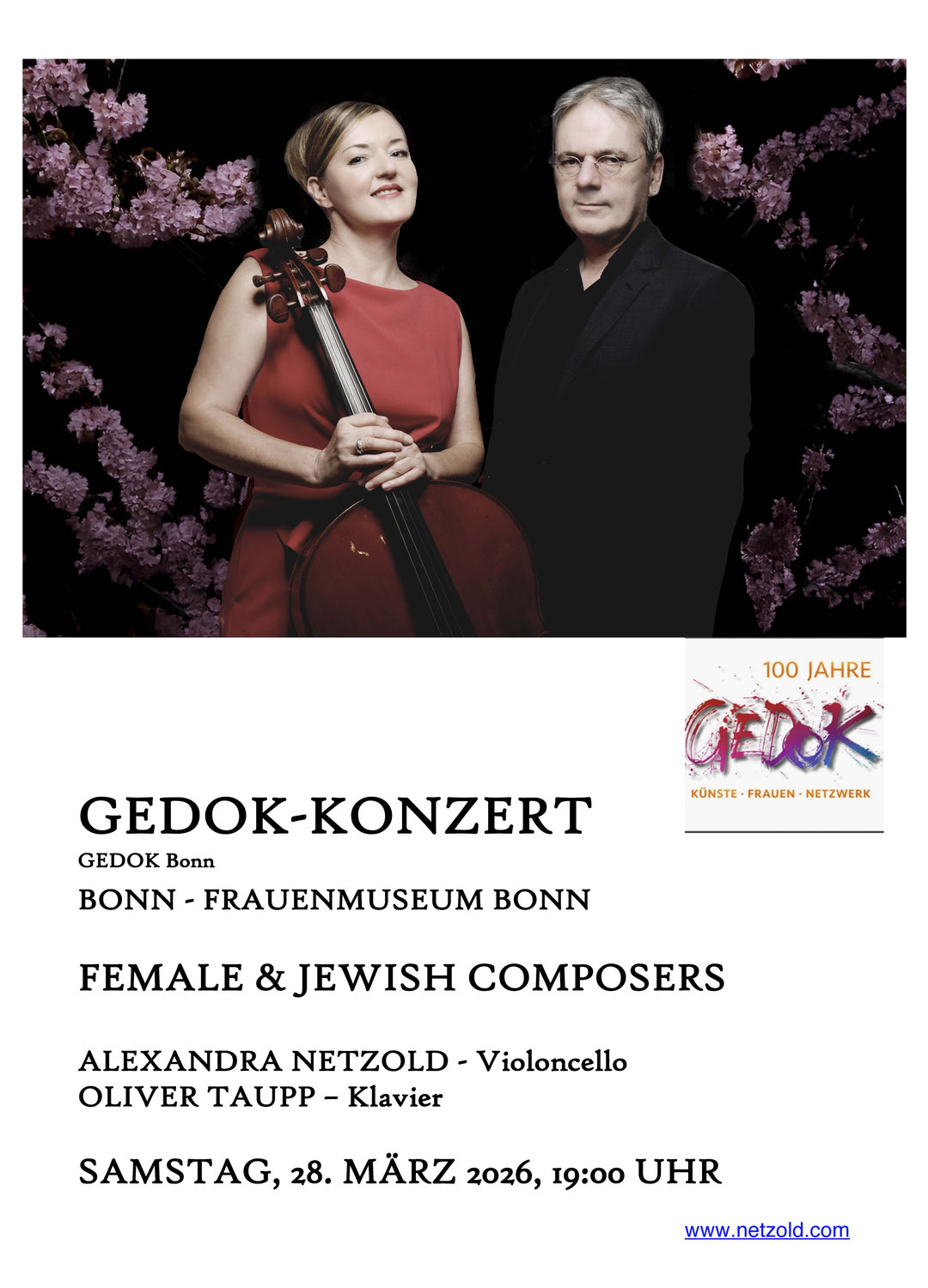 Female & Jewish Composers zu 100 Jahre GEDOK International in Bonn