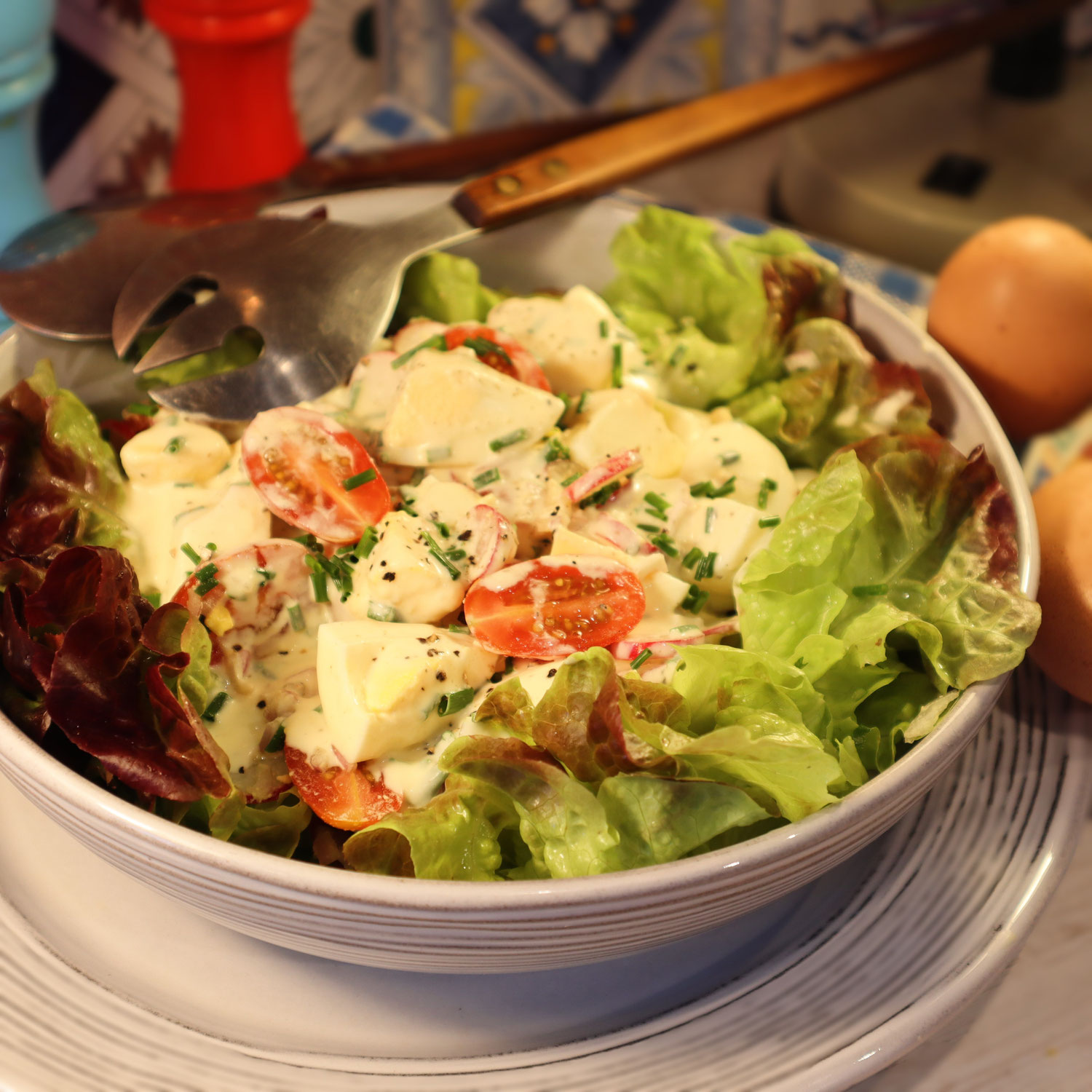 SALADE D’ŒUFS DURS A LA CRÈME - Une vraie douche froide !..
