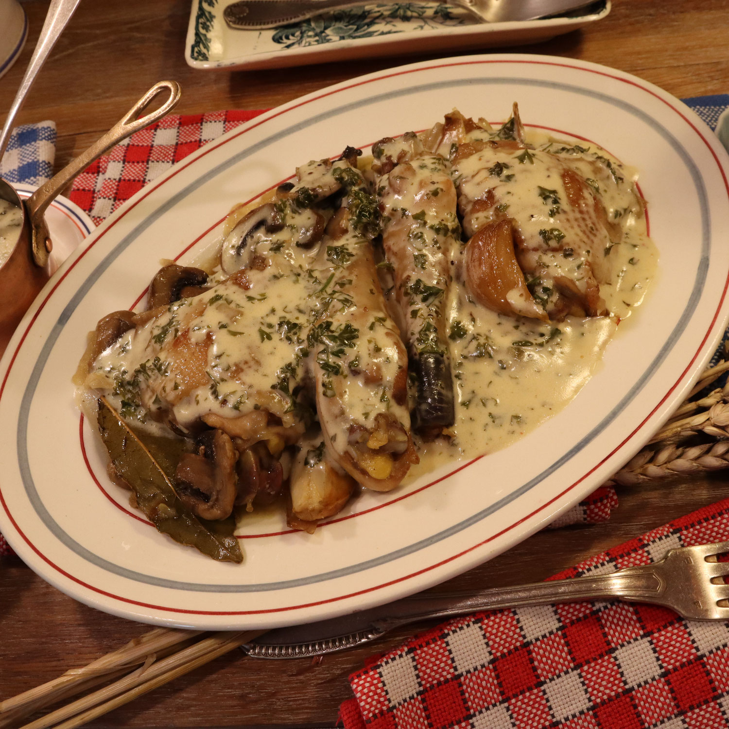 Mon Poulet de Bresse à la crème façon Mère Mitraille