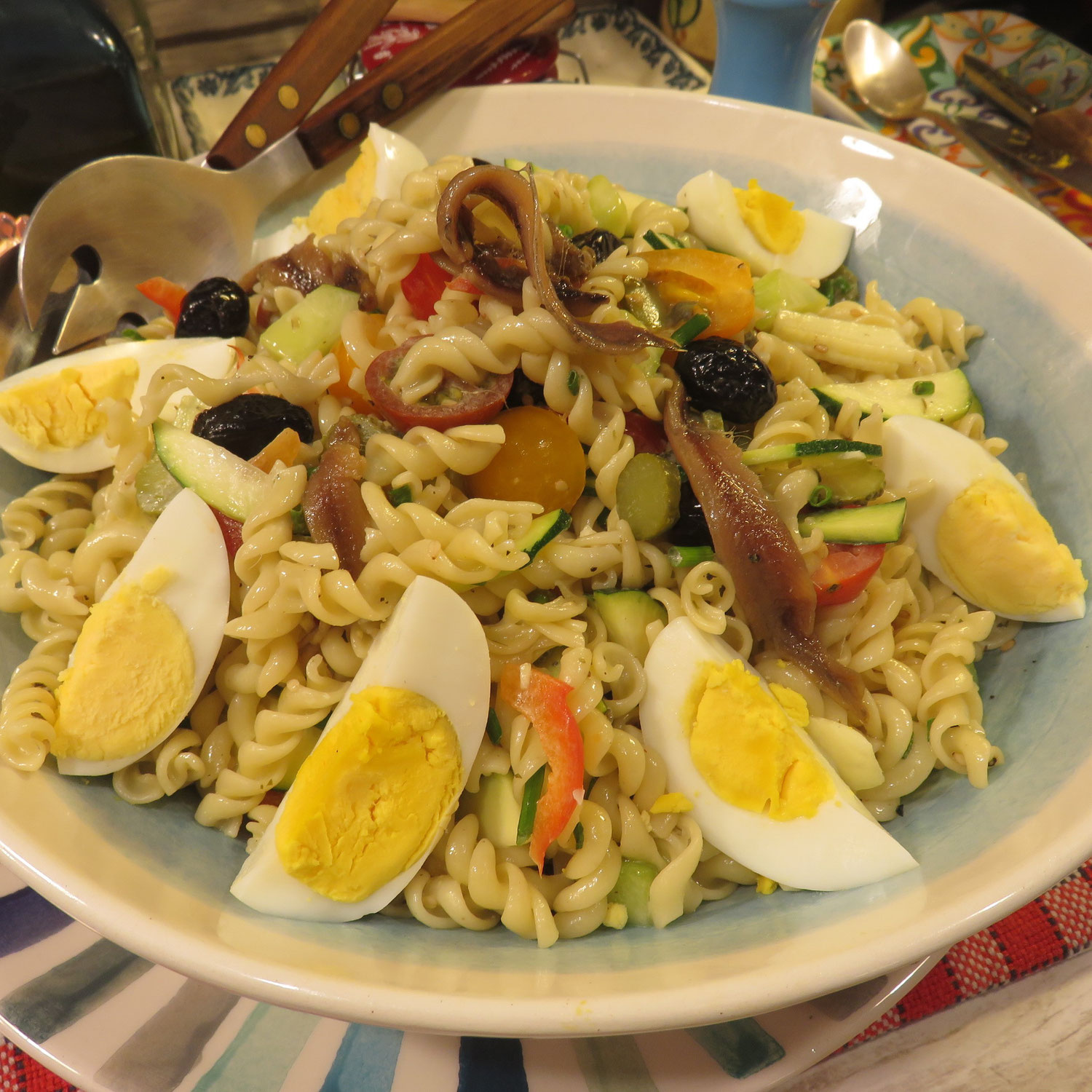 SALADE DE PÂTES à ma façon, savoureuse, croquante !