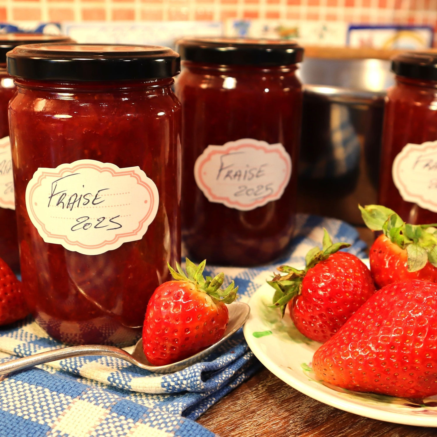 CONFITURE DE FRAISES ALLÉGÉE en sucre. Vive le régime !
