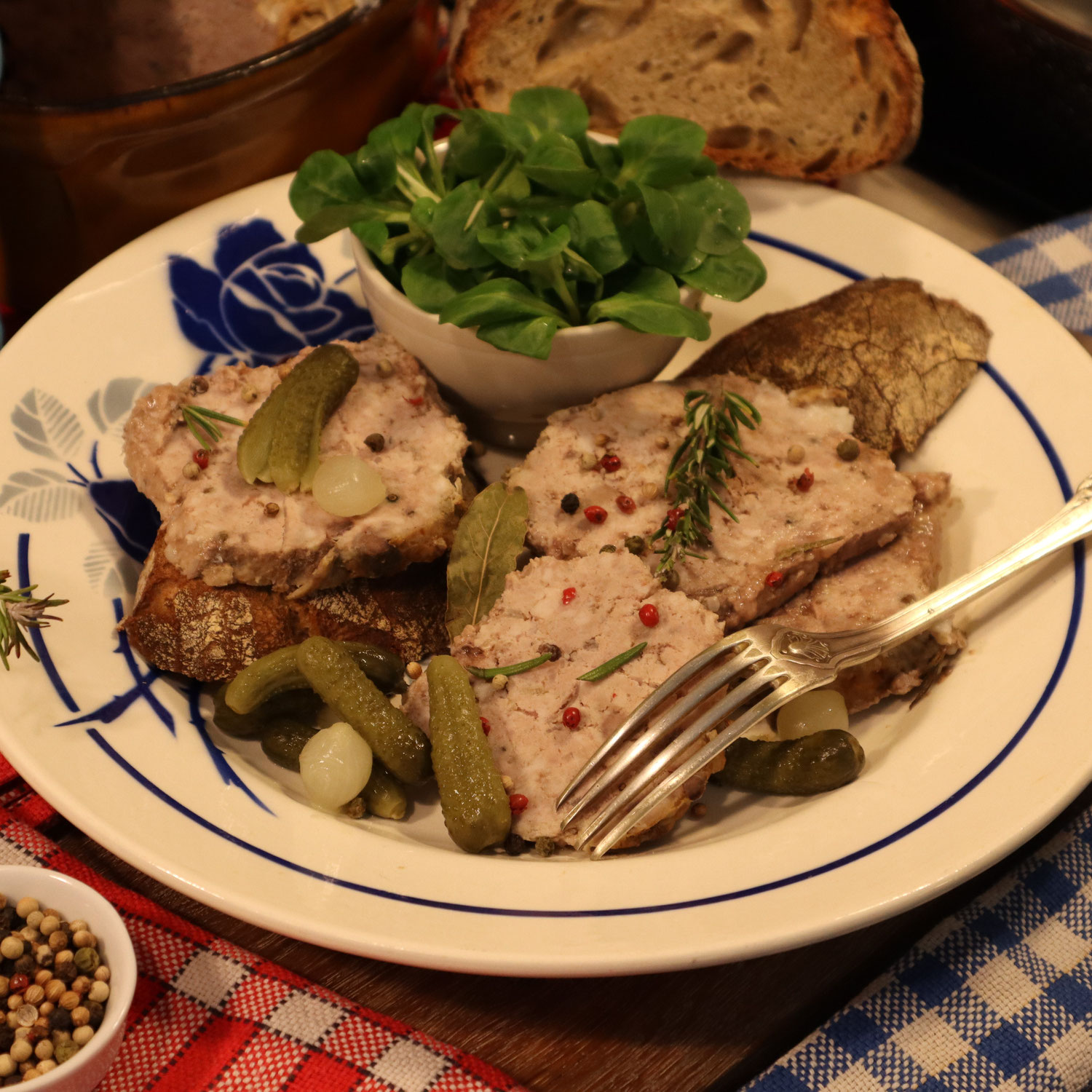 PÂTÉ DE CAMPAGNE AU POIVRE maison,  Mère Mitraille.