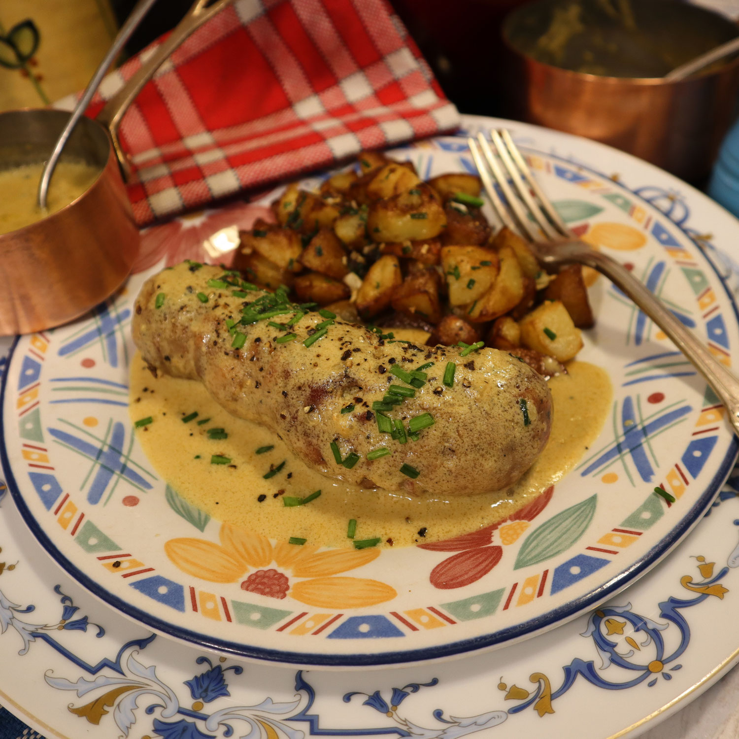 ANDOUILLETTE de Troyes, Sauce Moutarde chaude à l'ancienne