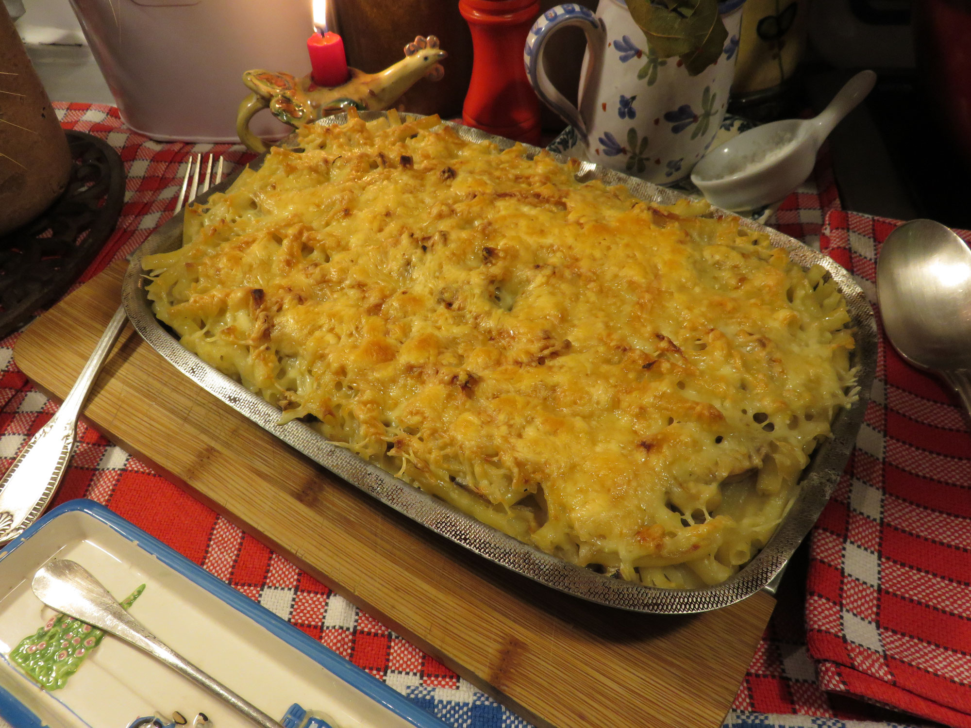 RECETTE Vidéo : Gratin de pâtes (Macaronis) à la Normande. Simple, économique et délicieux !..