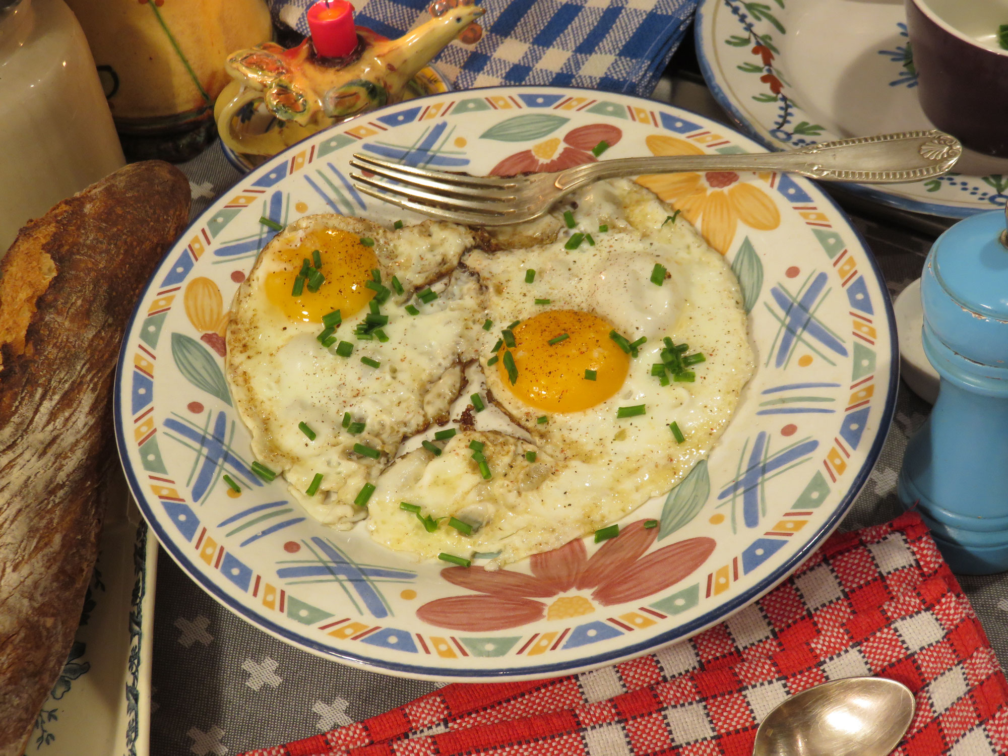 Oeufs au plat de la Mère Mitraille