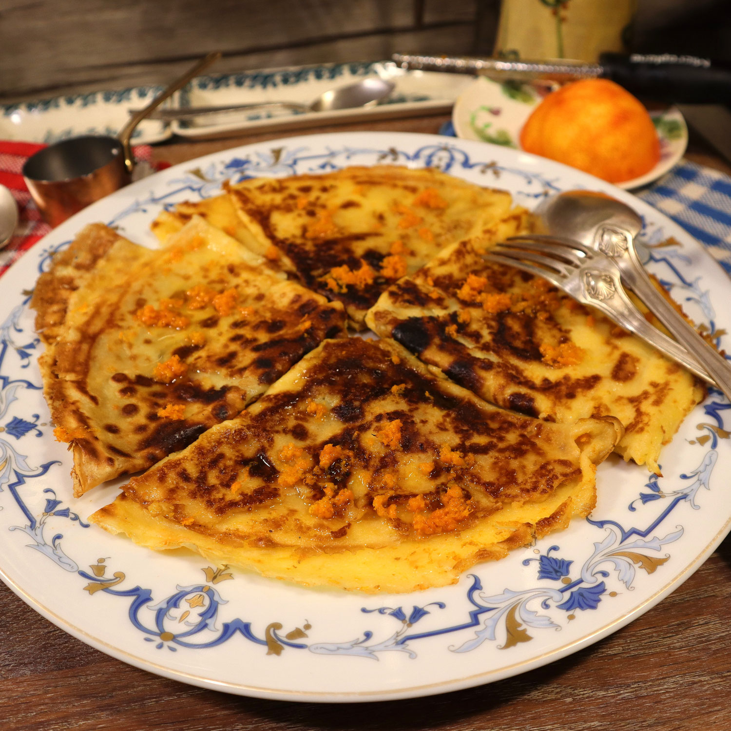 CRÊPES SUZETTE A LA NORMANDE - Vive la Chandeleur !
