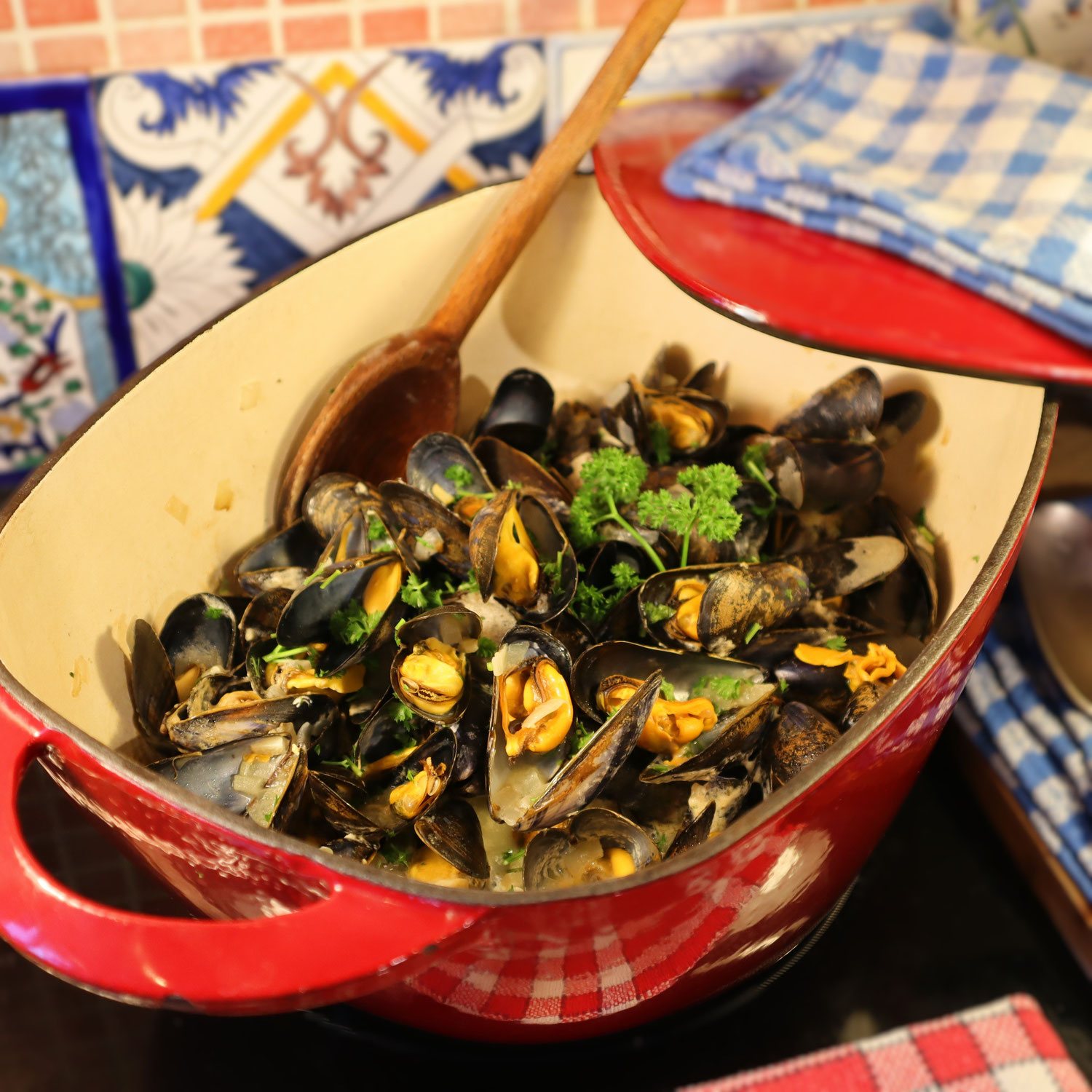MOULES DE BOUCHOT AU CIDRE - Comme un air de Normandie sur Gourmandises TV