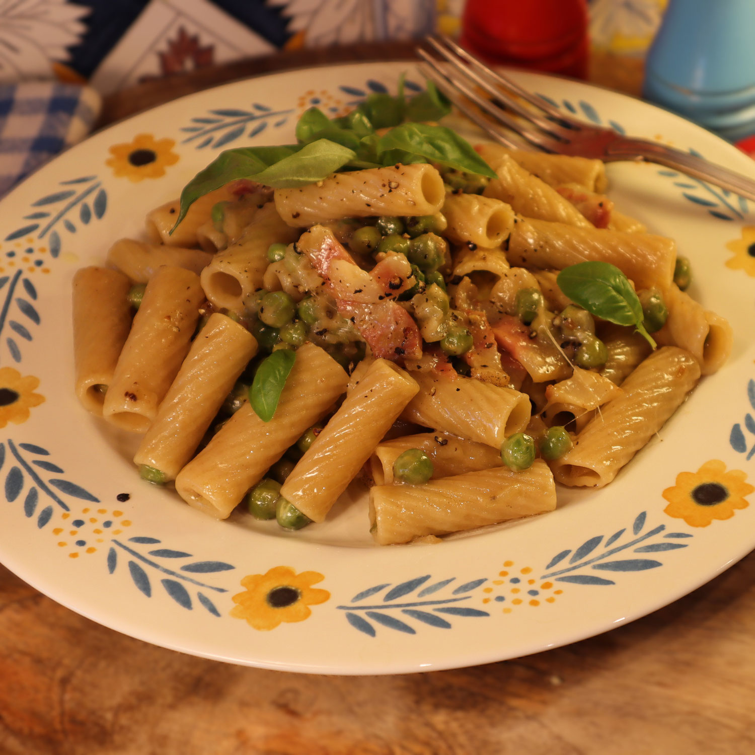 Mes PÂTES AUX PETITS POIS A LA NAPOLITAINE - Un plat simple et délicieux