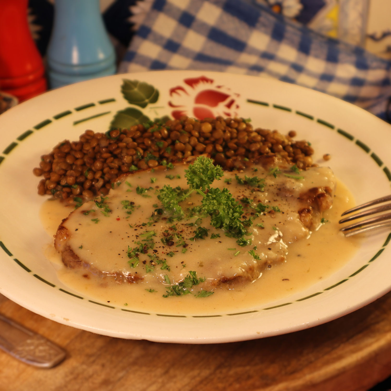 Ma CÔTE DE PORC SAUCE ROBERT - Parfait pour un repas vite fait bien fait !
