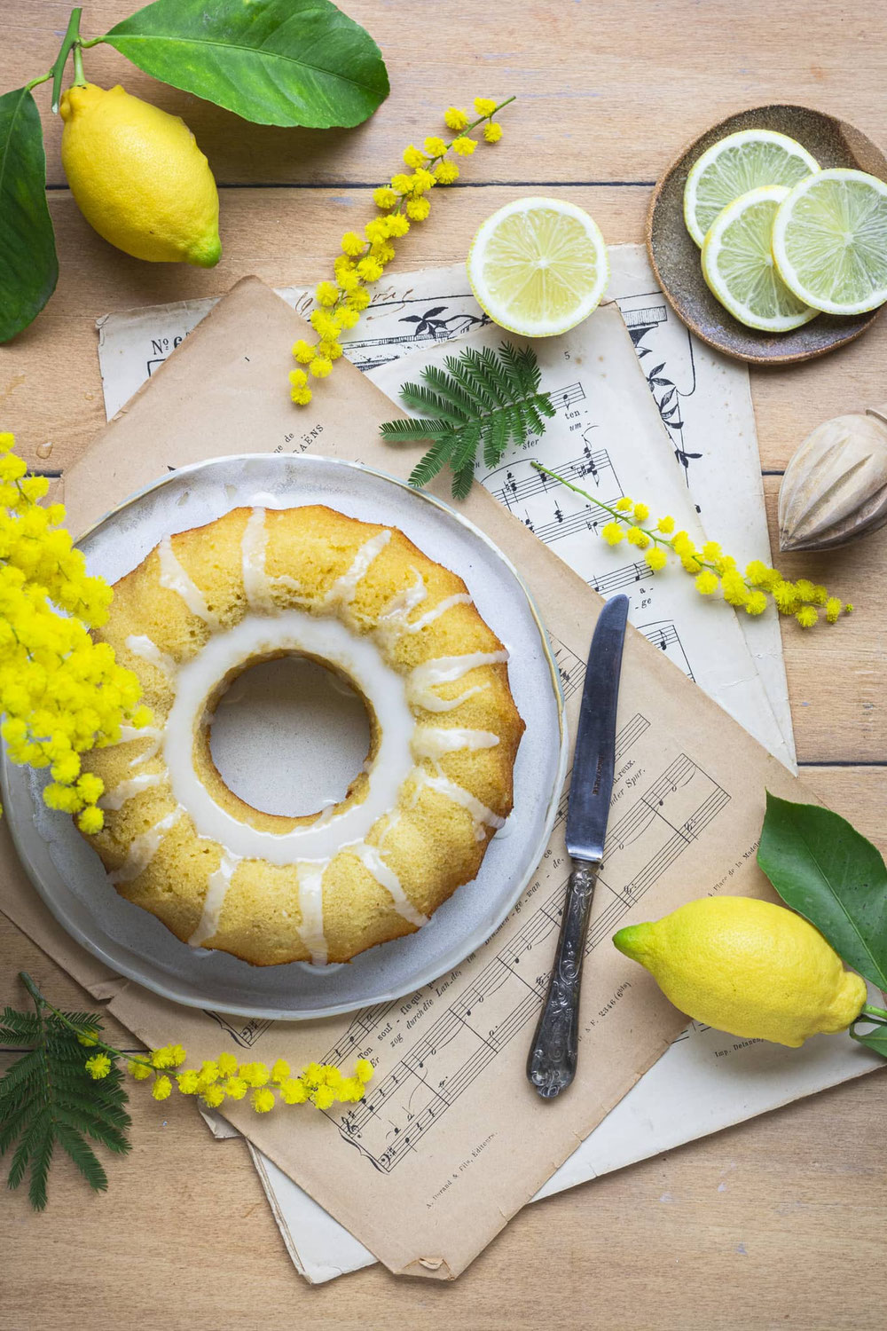 Gâteau moelleux au citron et à l'huile d'olive