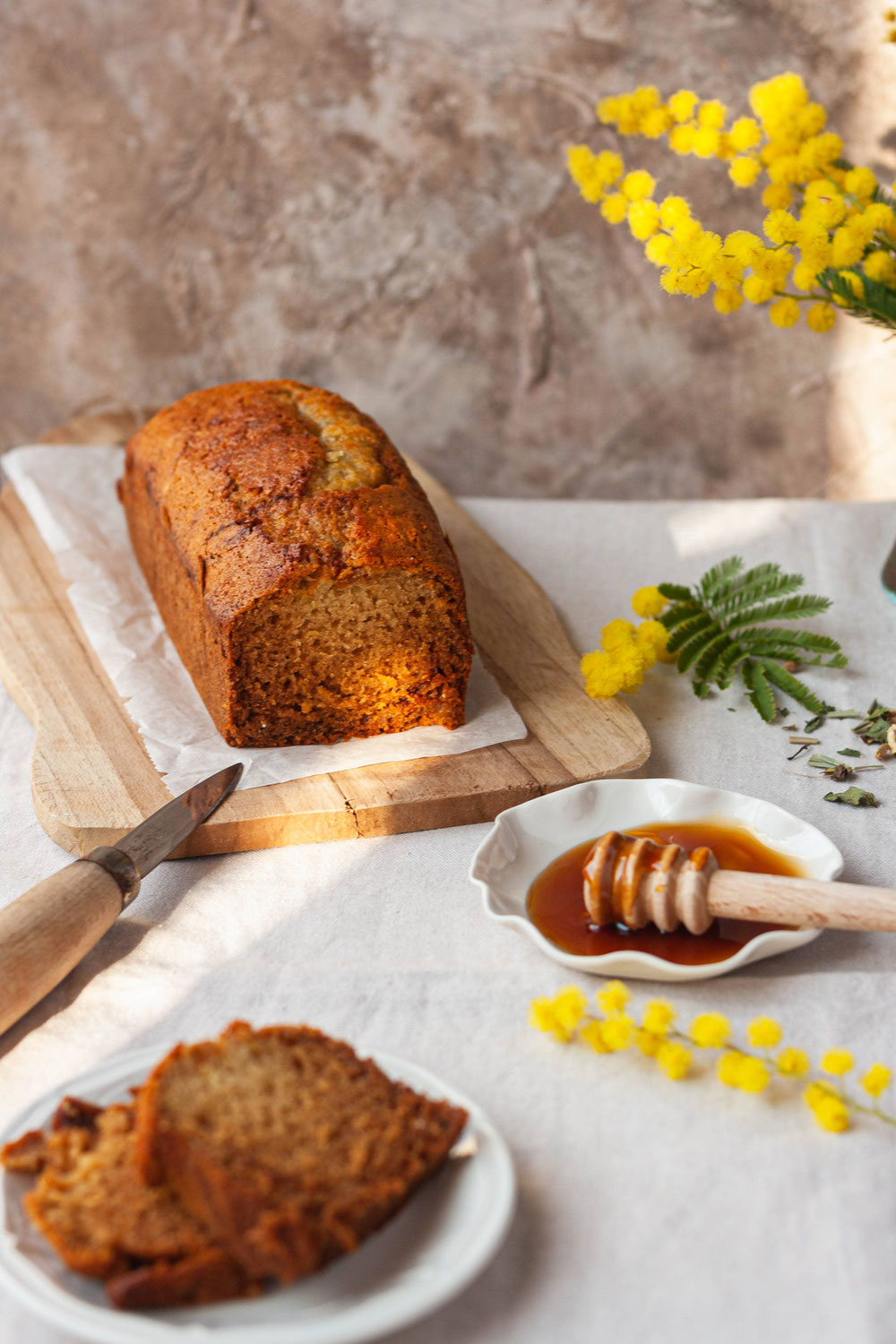 Gâteau moelleux miel citron