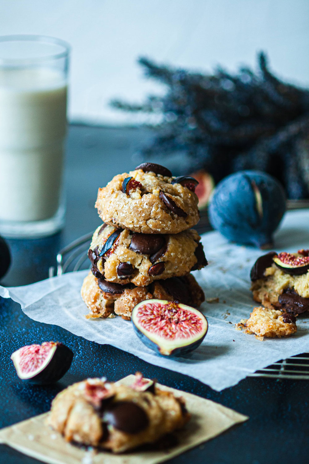 Cookies figues choco huile d'olive