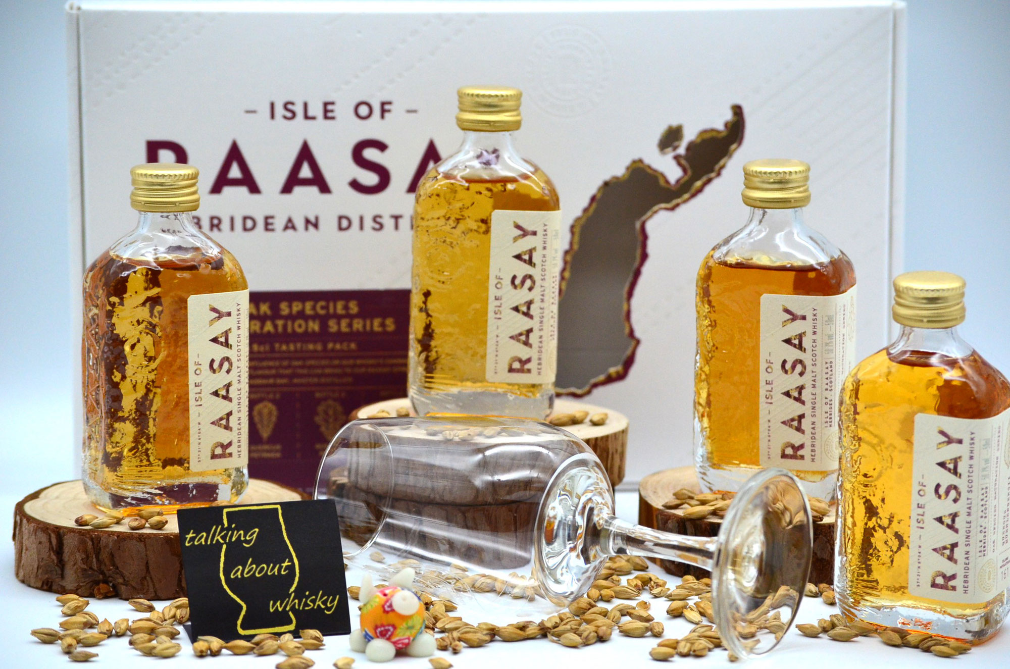 Explore the difference - Isle of Raasay Oak Species Maturation Series