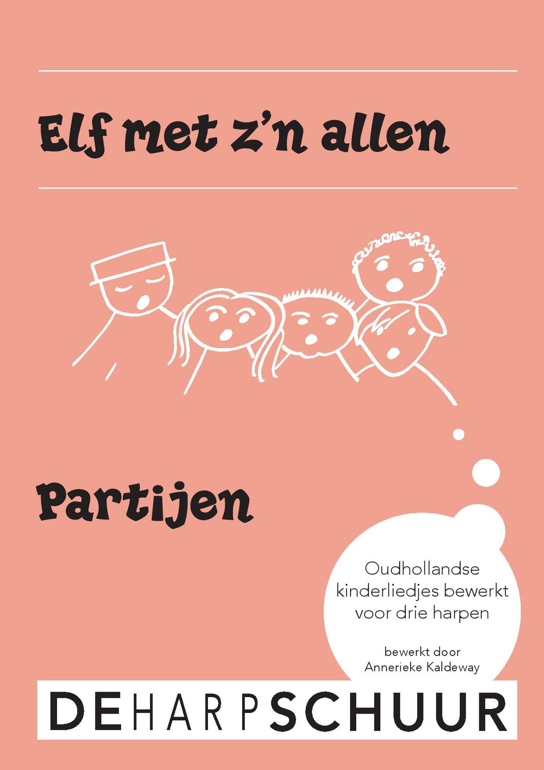 Elf met z'n allen in DE HARPSHOP