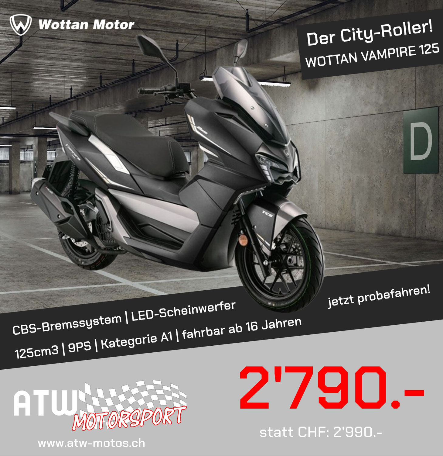 Das Saisonstart-Highlight: Wottan Vampire 125!