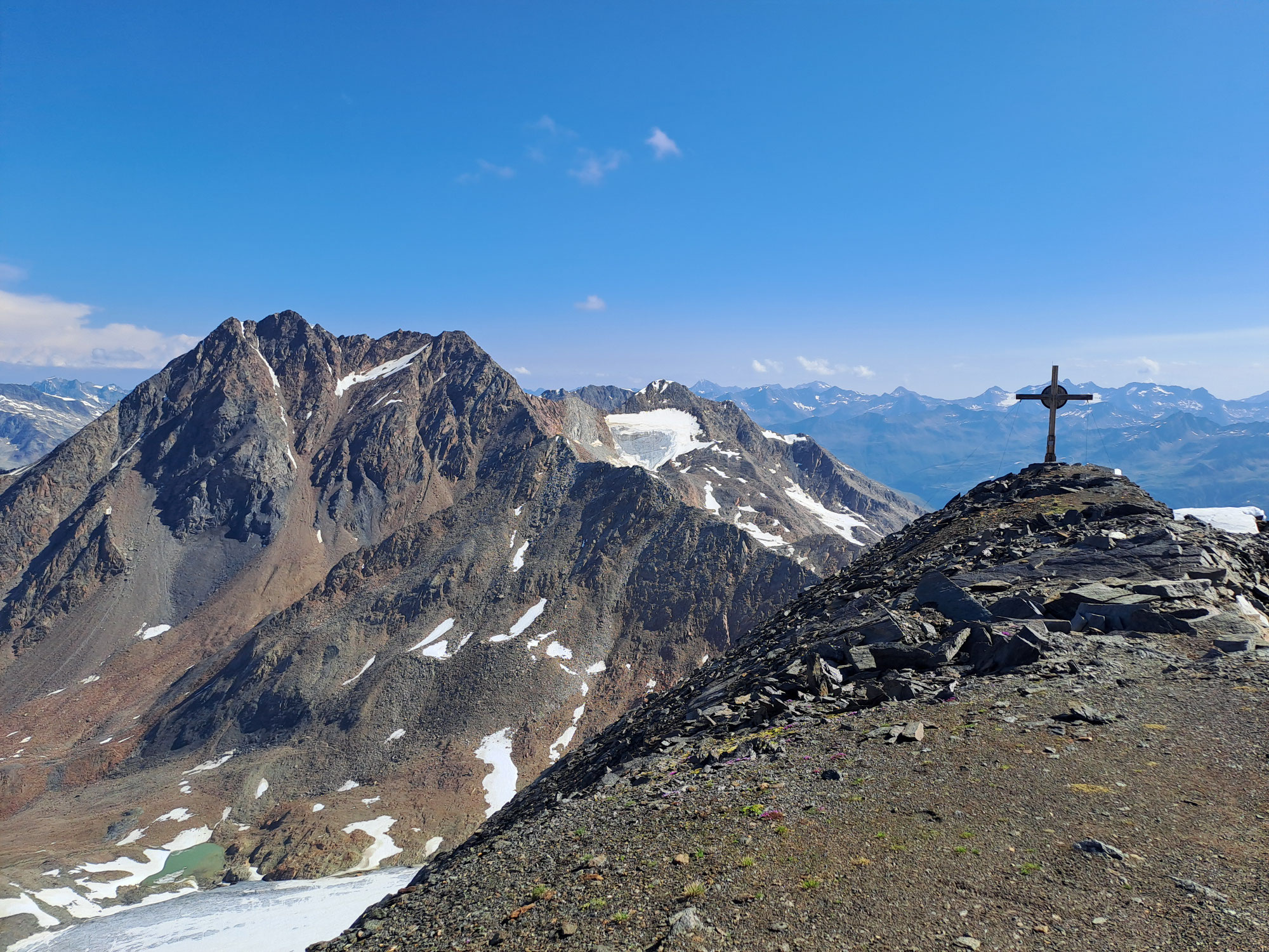 Kletterreiche Grat-Hochtouren um das Ramolhaus –  Hinterer Spiegelkogel 3426m – Firmisanschneid 3490m