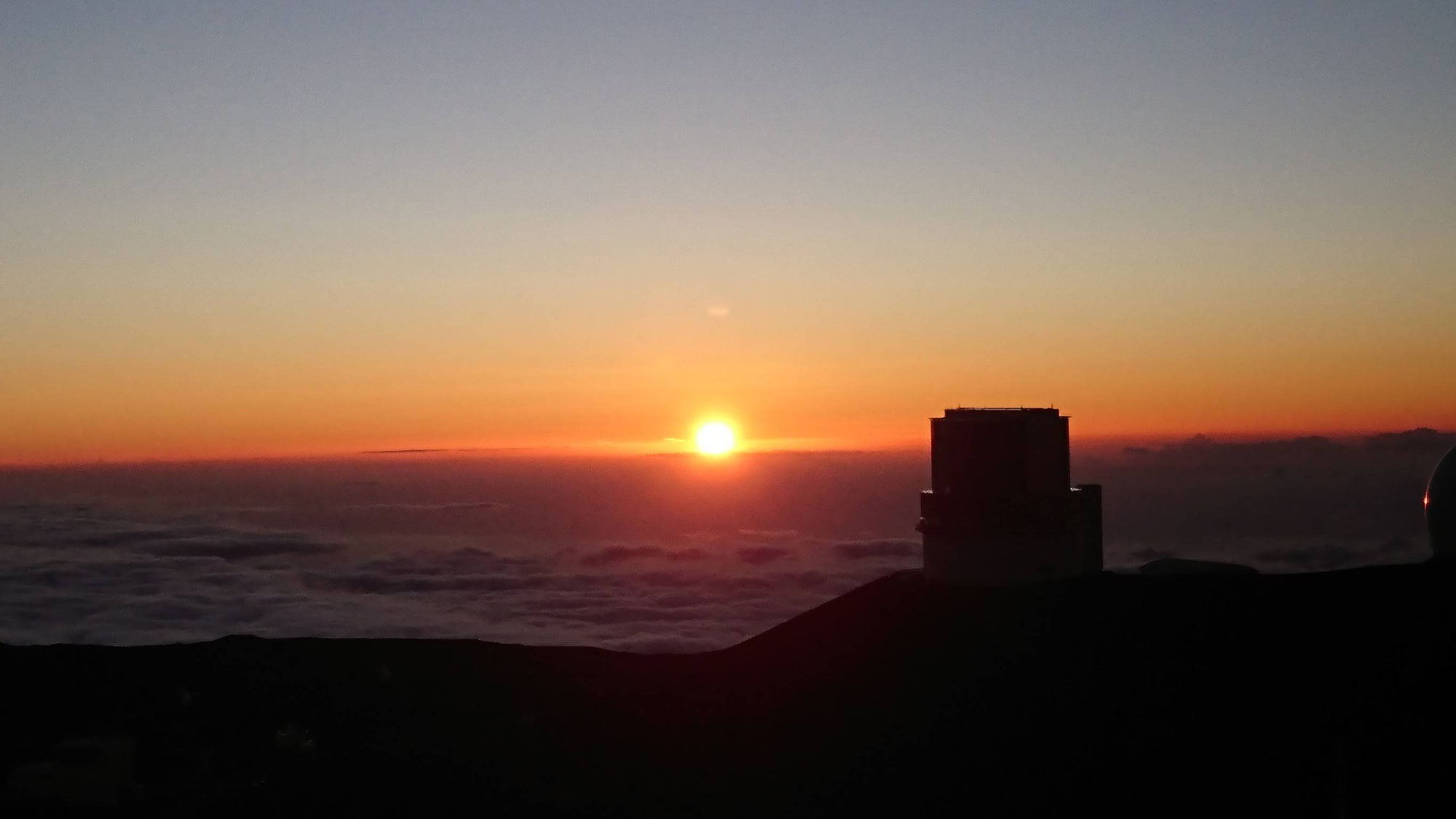 リスタートの夕日は