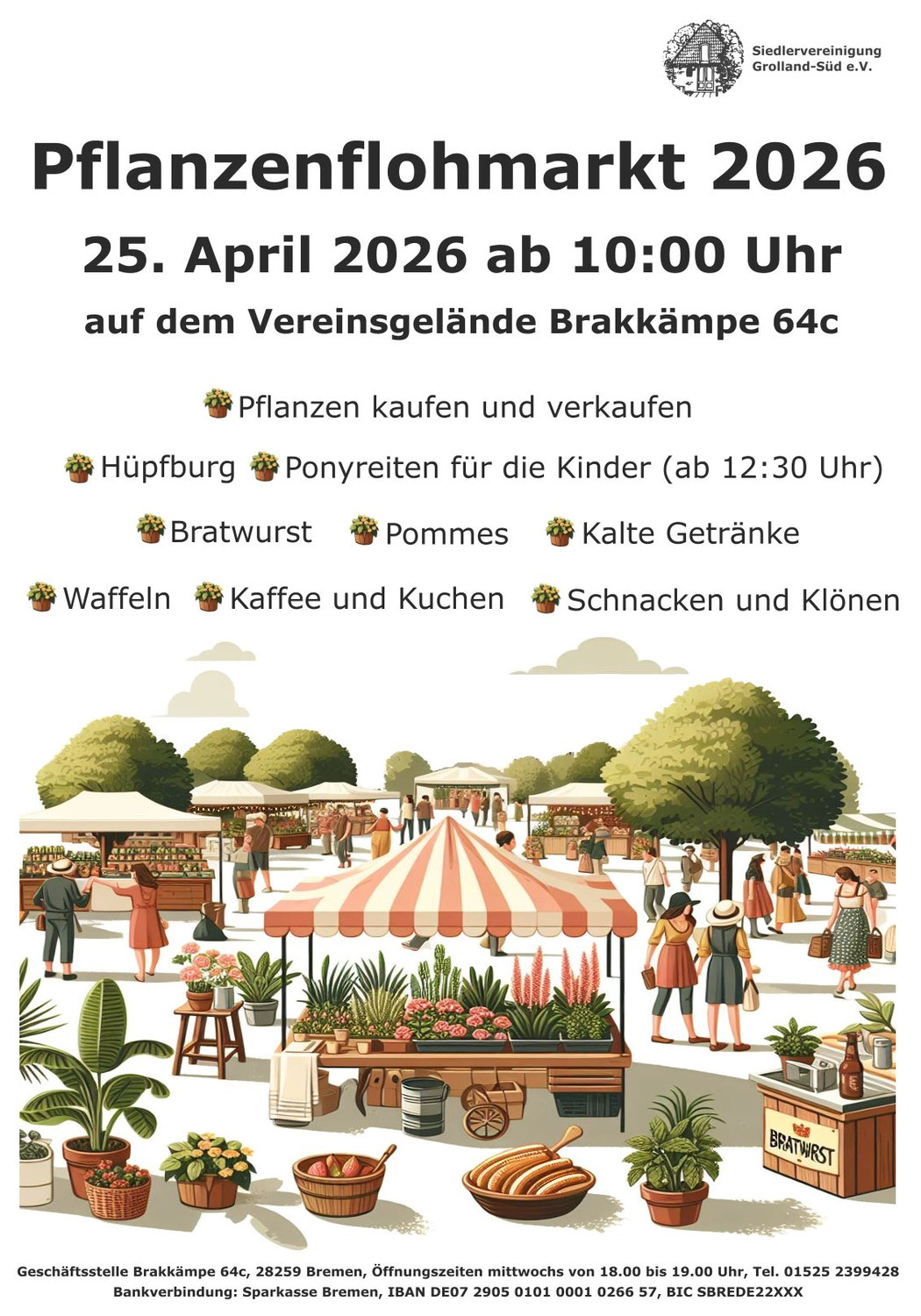 Pflanzenflohmarkt am 25. April 2026