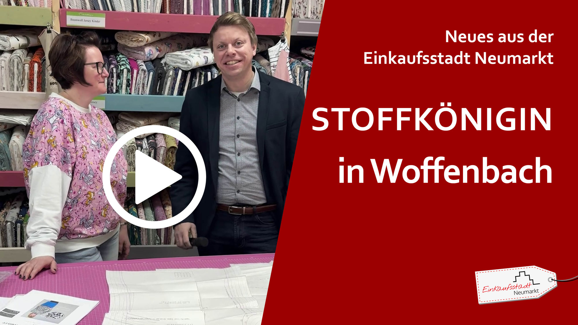 Zu Besuch bei "Die Stoffkönigin" in Woffenbach