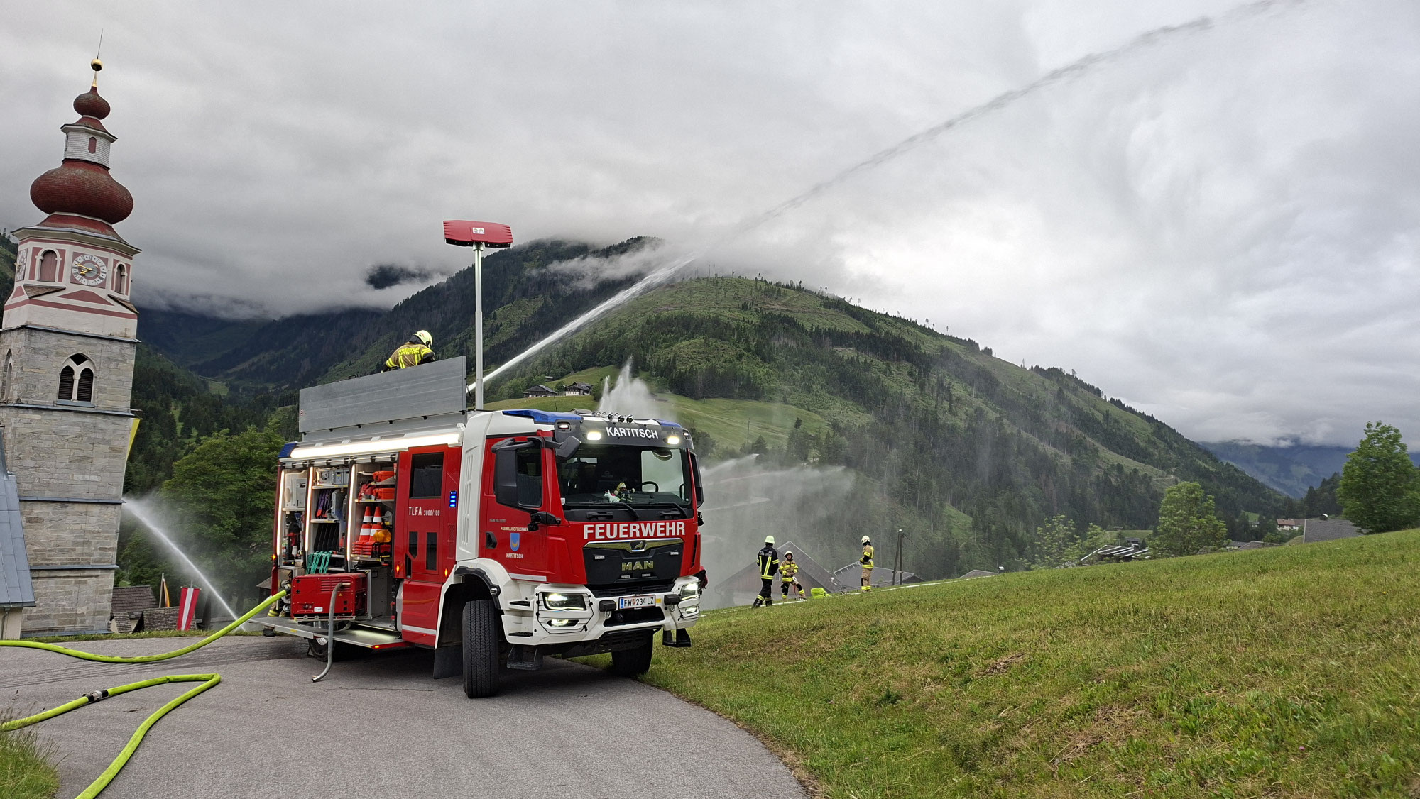 Talschaftsübung "Brand Basilika" Maria Luggau
