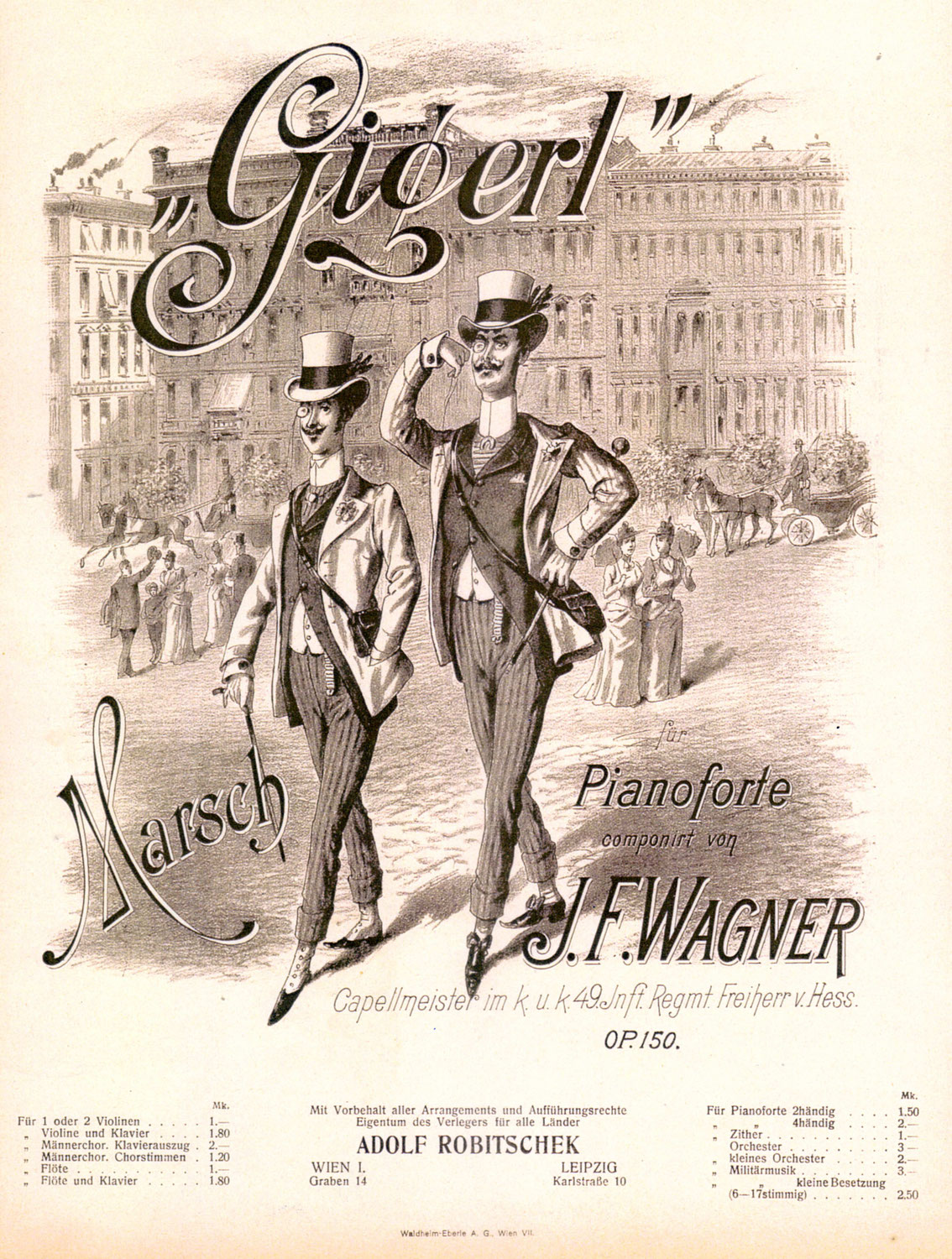 "Gigerl-Marsch" von Josef Franz Wagner