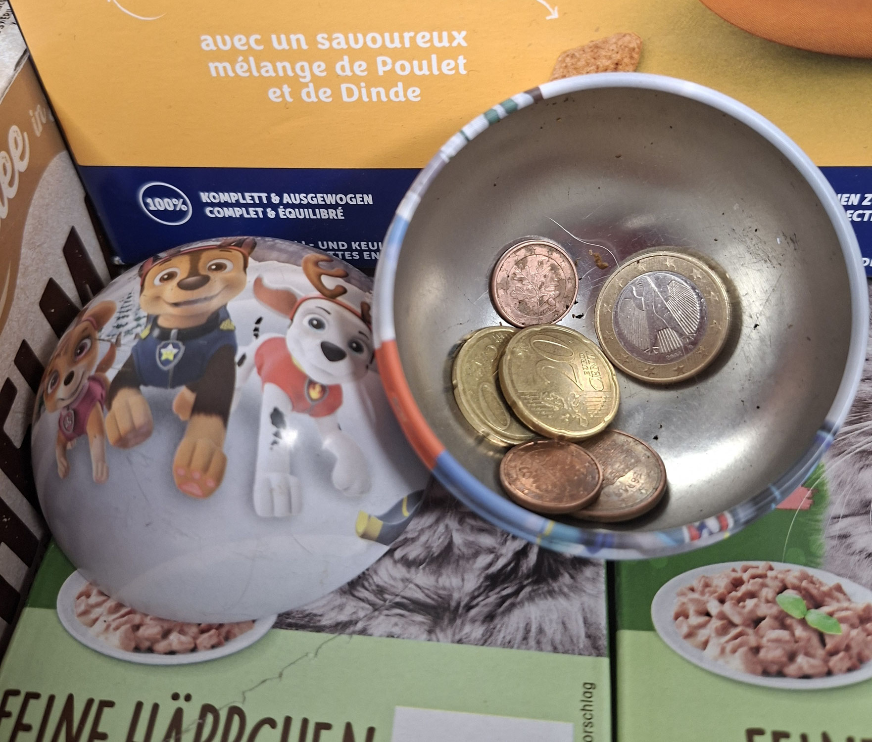 Überraschung in der Spendenbox