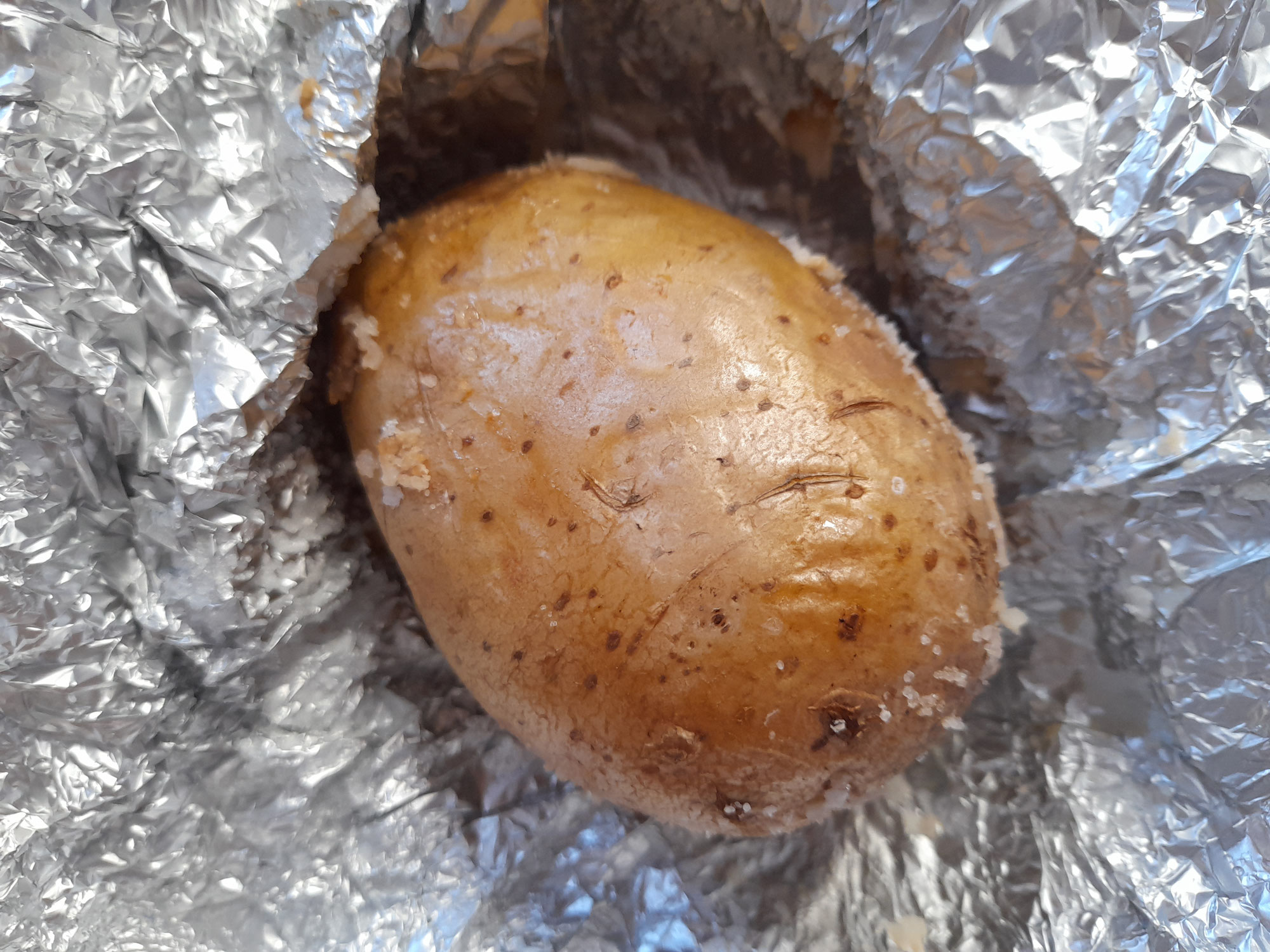 Ofenkartoffel in Salzkruste