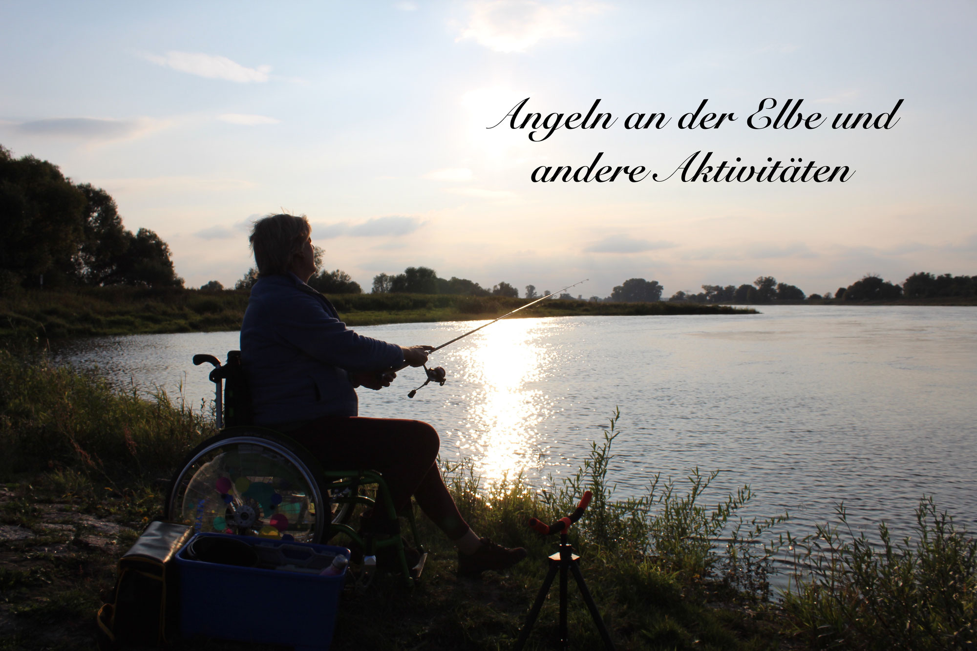 Angeln mit Rollstuhl