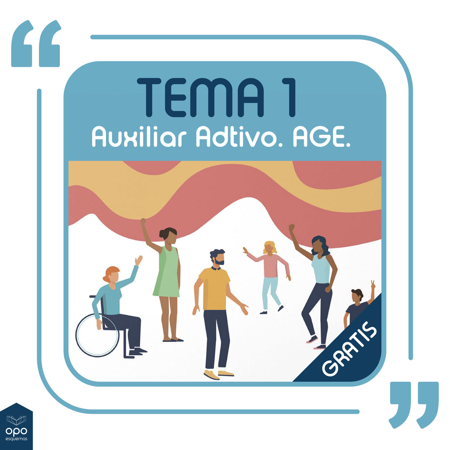 Tema 1 (DESCARGA GRATIS). Temario Oposición Auxiliar Administrativo del Estado. OpoEsquemas