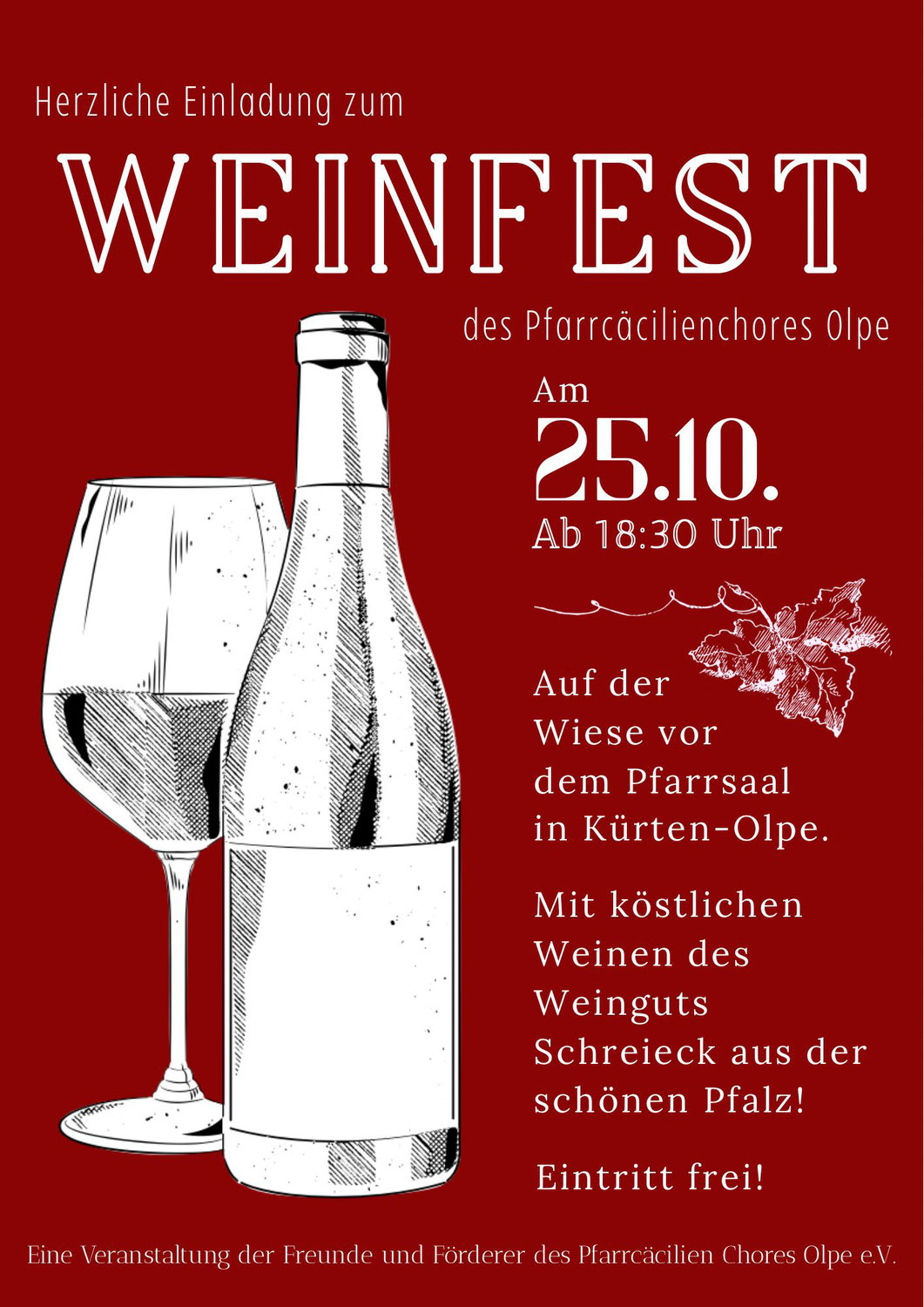 Weinfest am 25.10.25 in Olpe