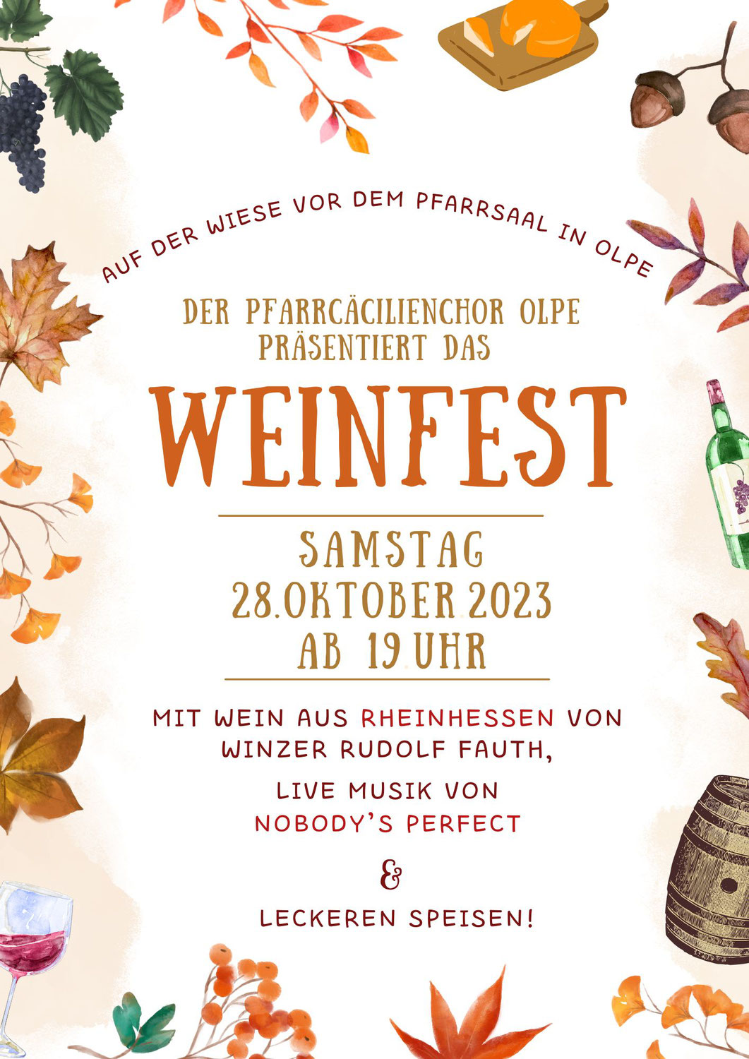 Weinfest am 28.10.2023