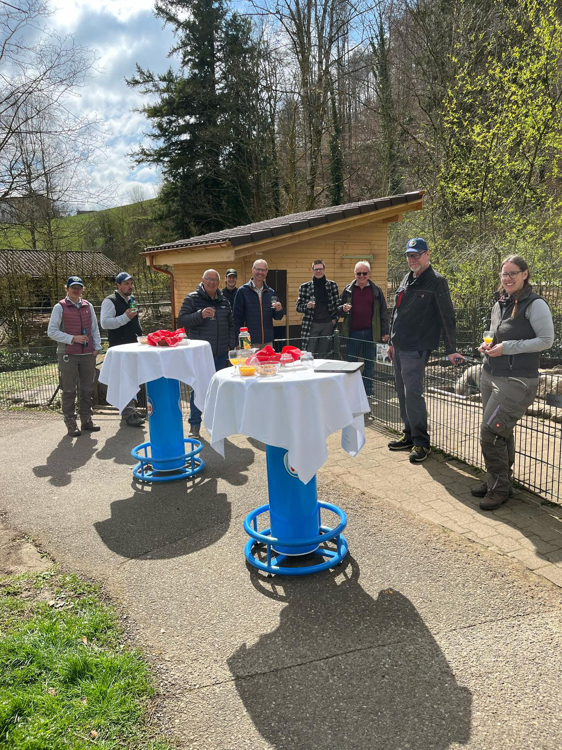 Einweihung neuer Mini-Pig-Stall